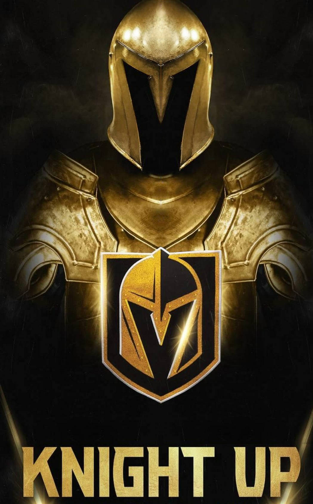 Spændende action fra Vegas Golden Knights med deres transformative logo. Wallpapers