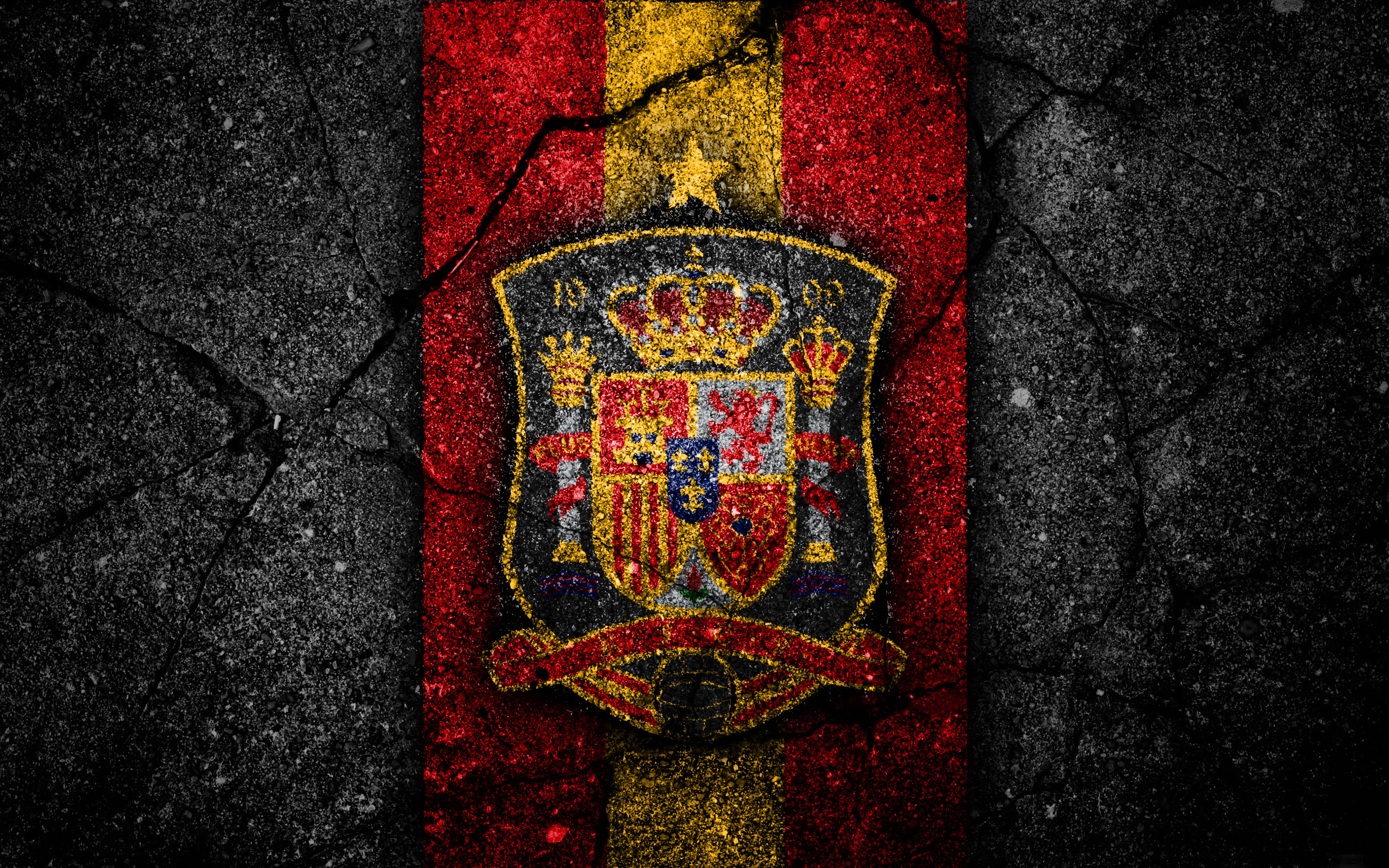 Spansk fodboldlandsholds kreative logo Wallpapers