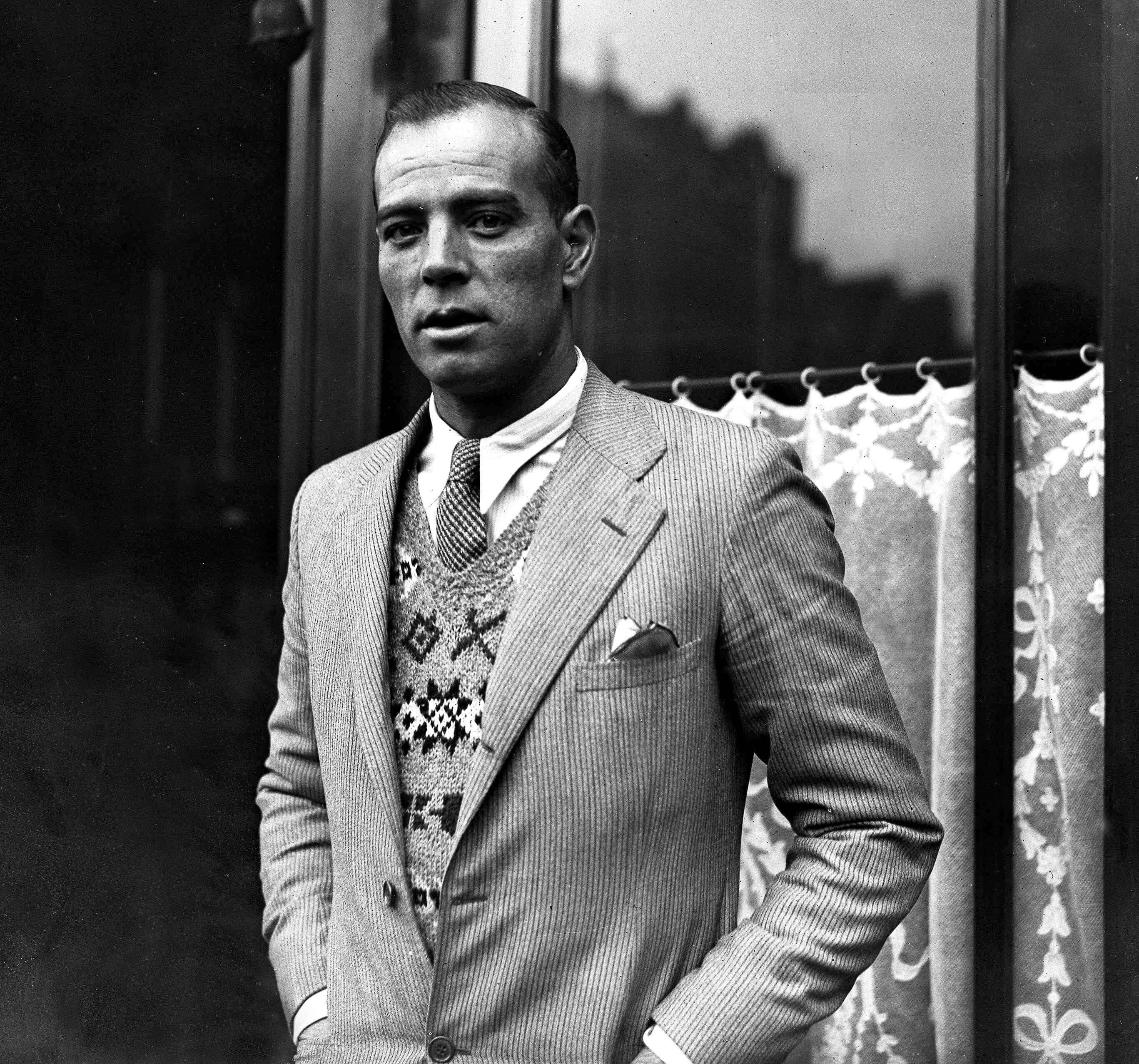 Spansk Fodboldspiller Ricardo Zamora 1934 Fotografi Wallpapers