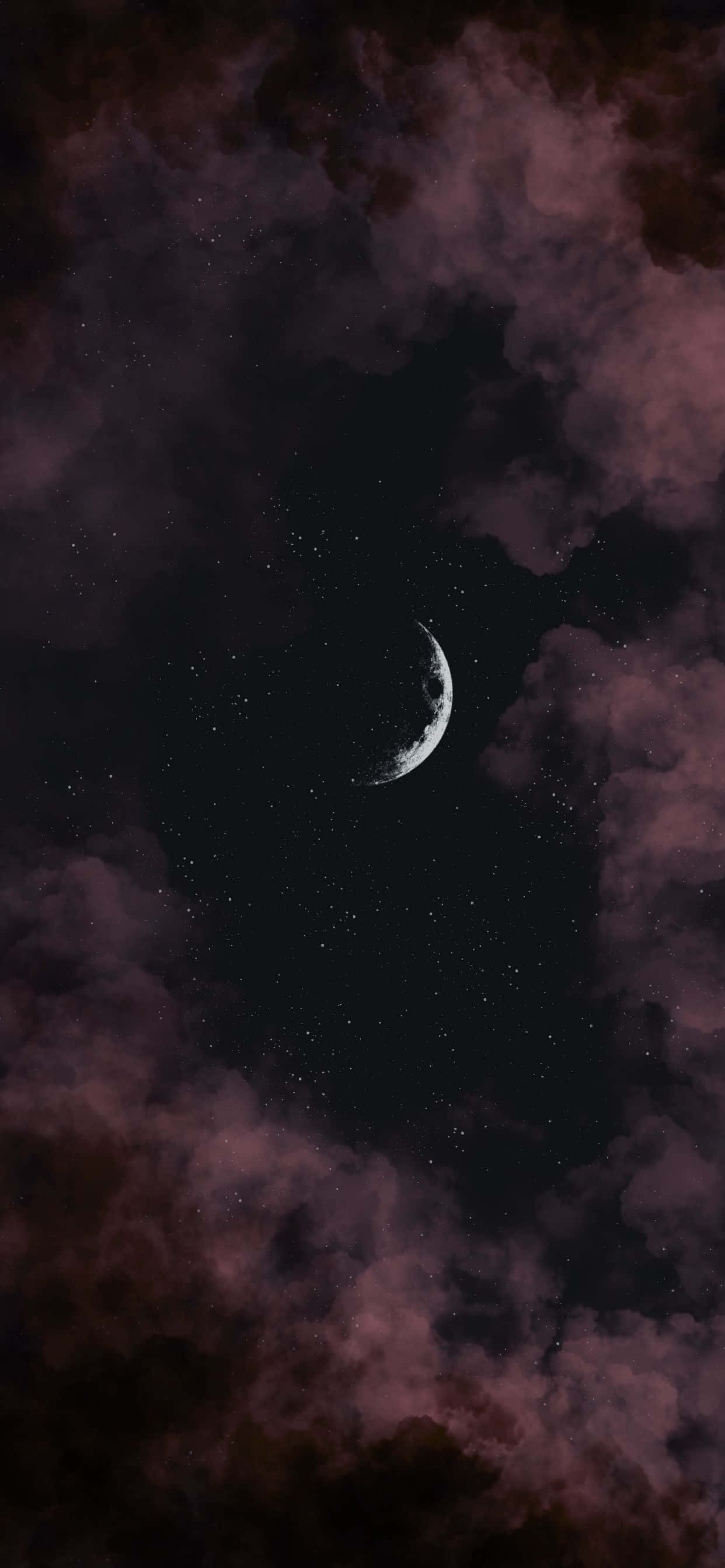 Spektakulær månebelyst nattehimmel Wallpapers