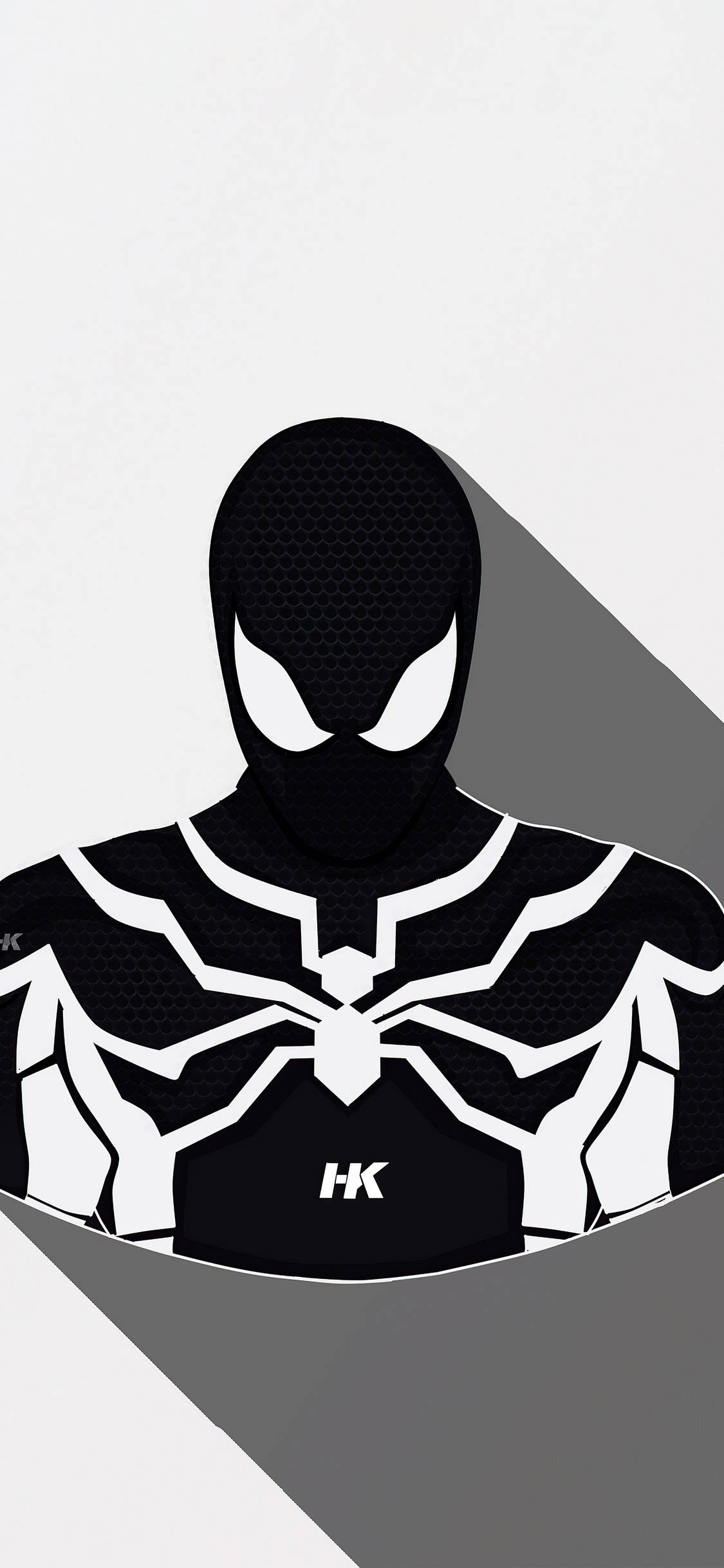 Spektakulært farverig: Den hvide Spiderman Wallpapers