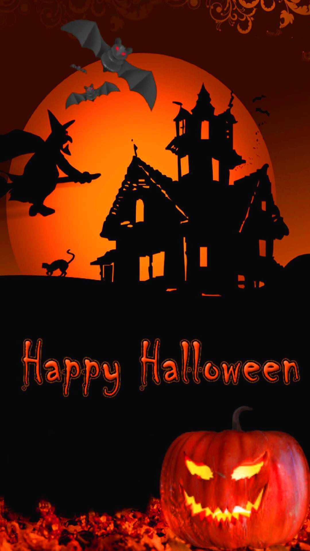 Spøgelseshus Halloween iPhone Wallpapers