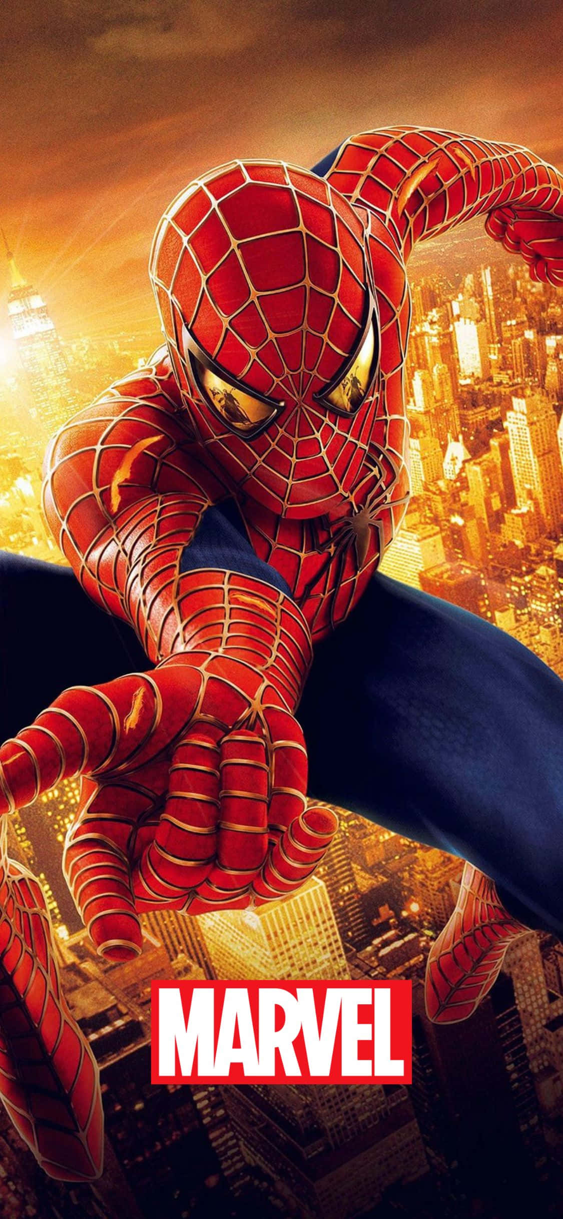 Spider-Man 2 Plakat iPhone XS Marvel Baggrund Wallpapers
