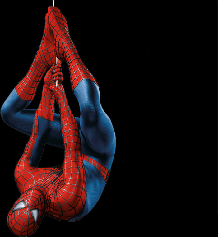 Spider-Man Hængende På Hovedet Wallpapers