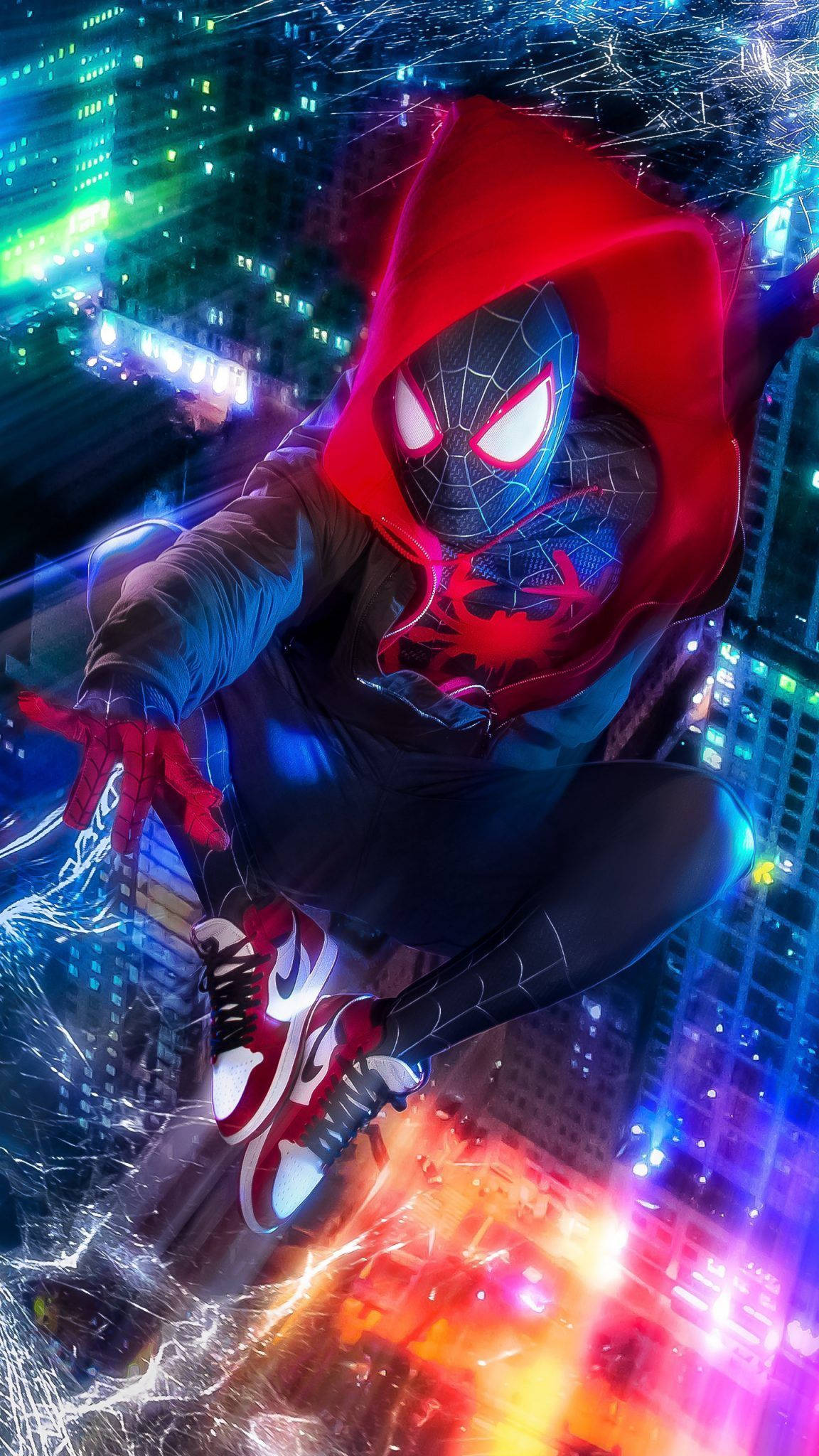 Spider-Man kaster sine spind ud i Spiderverset Wallpapers