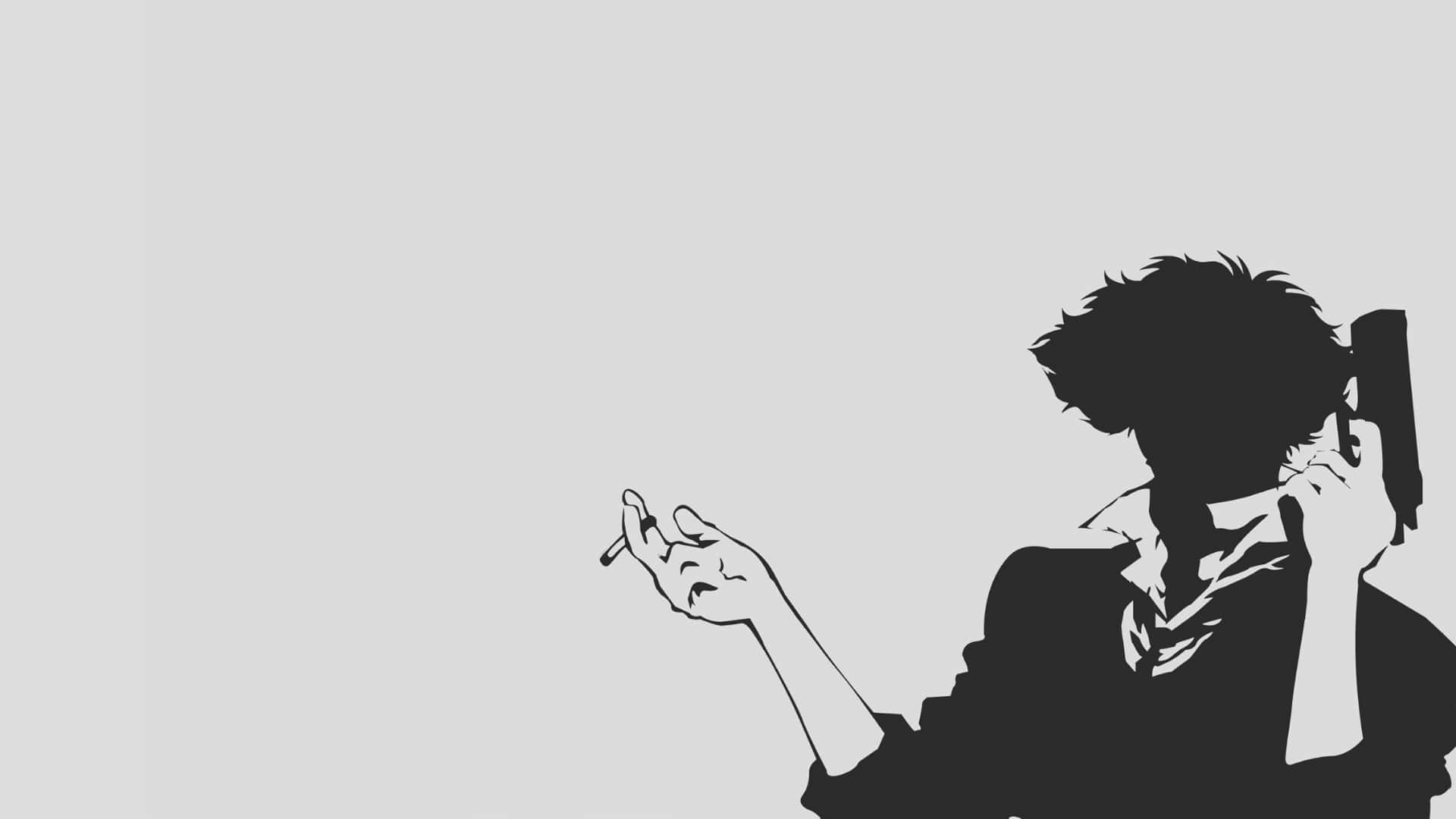 Spike Spiegel Silhuet Simpel Anime Wallpapers