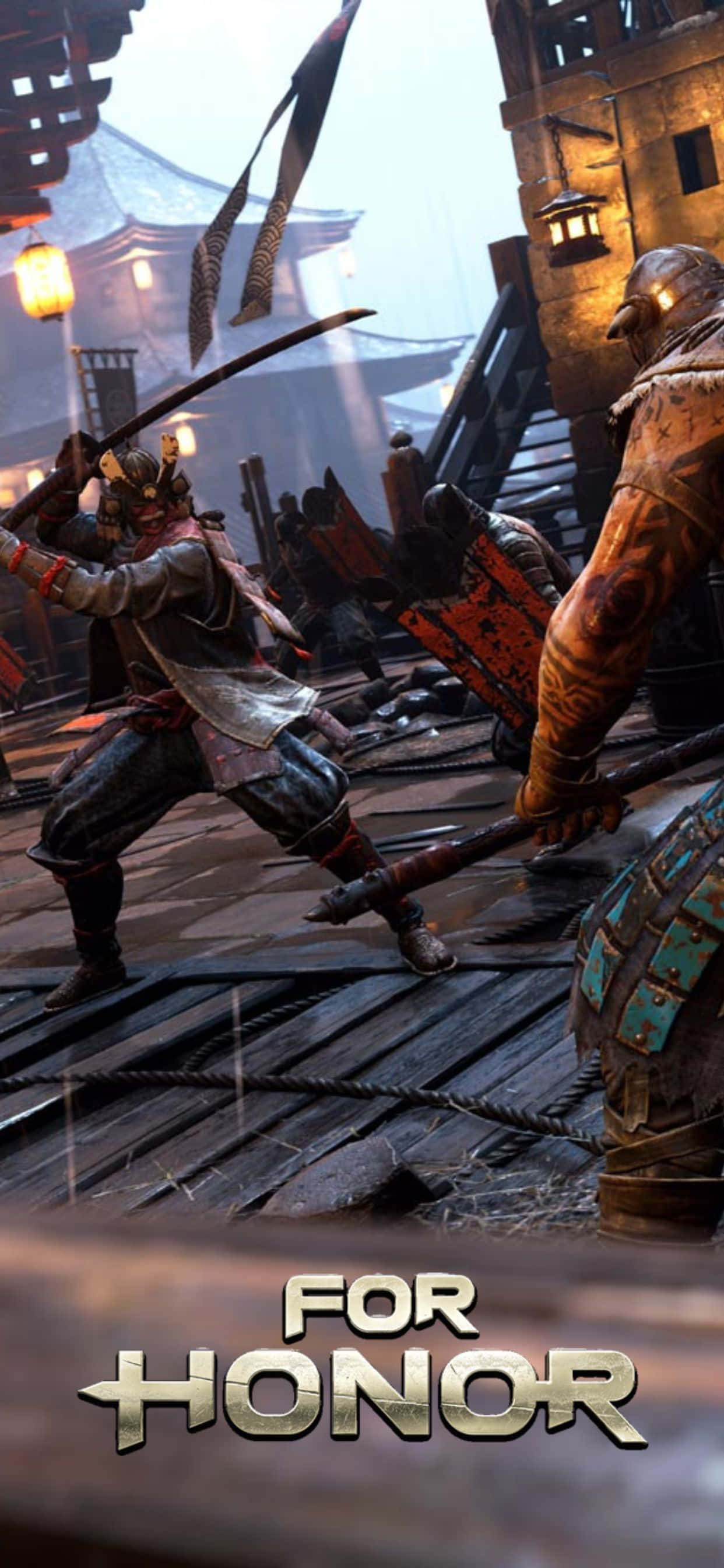 Spil det medrivende actionfyldte spil For Honor på din iPhone XS Max Wallpapers