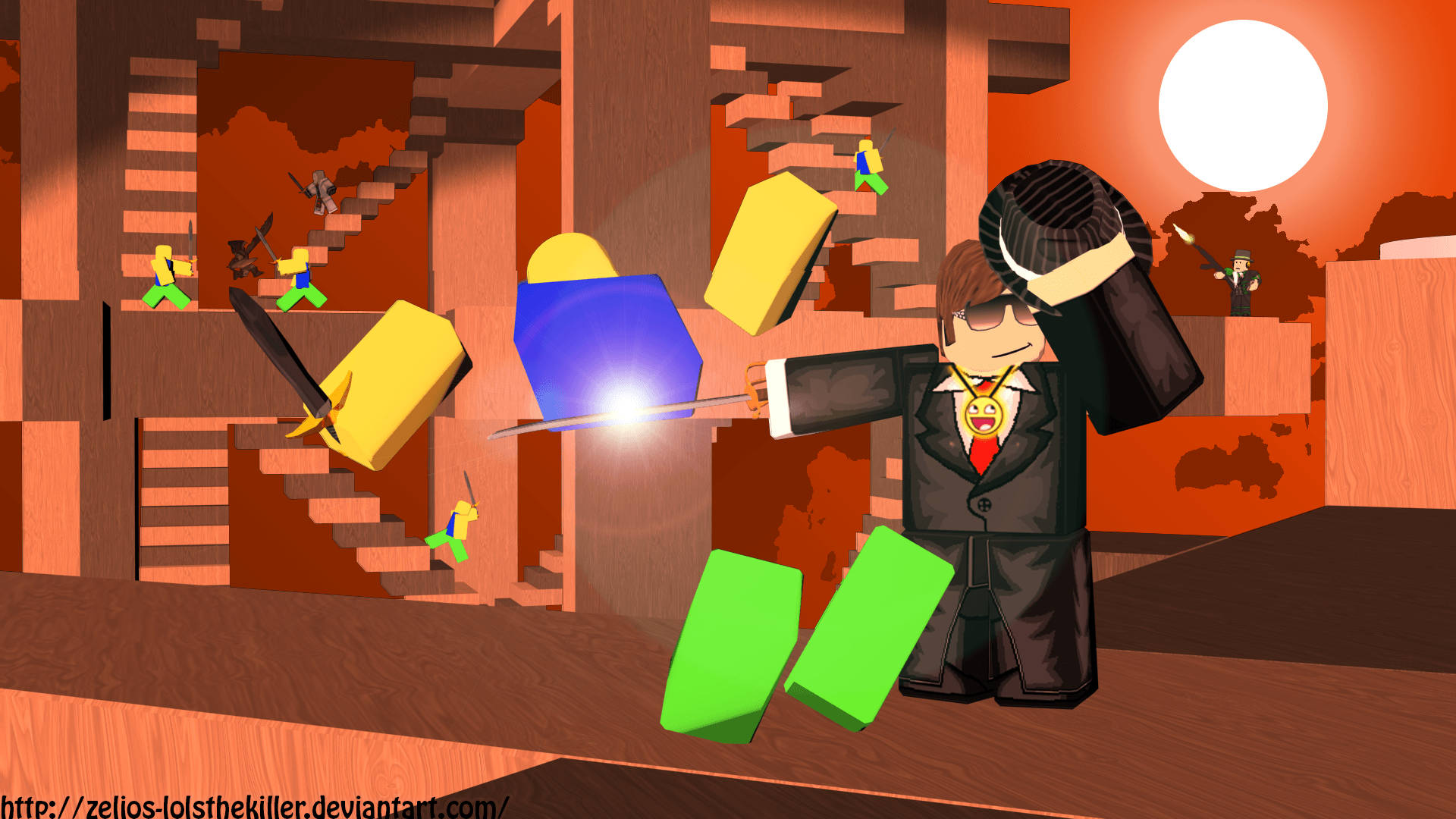 “Spil dit yndlingsspil med stil med en smokingavatar i Roblox!” Wallpapers