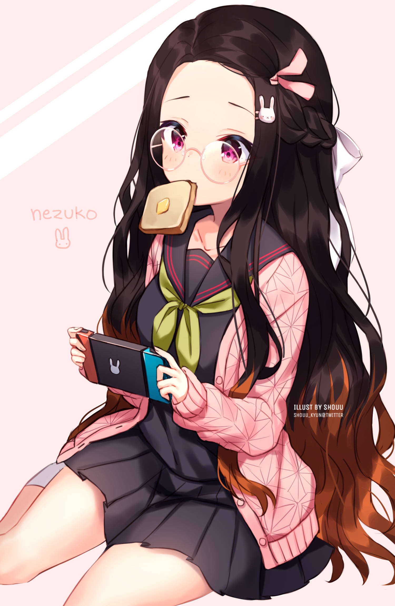 Spiller Gameboy Demon Slayer Nezuko Wallpapers