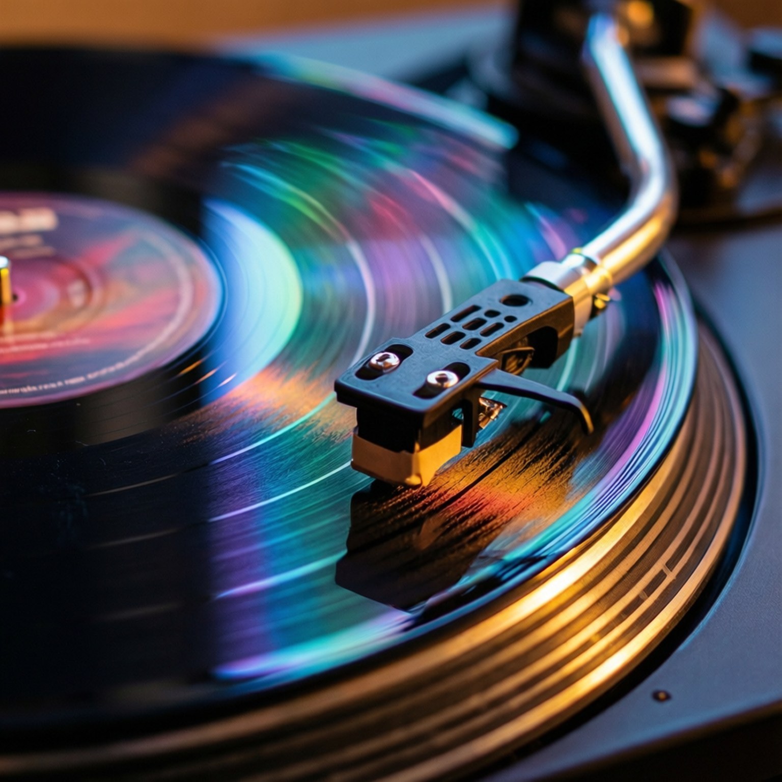 Spinnende vinyl makro Wallpapers