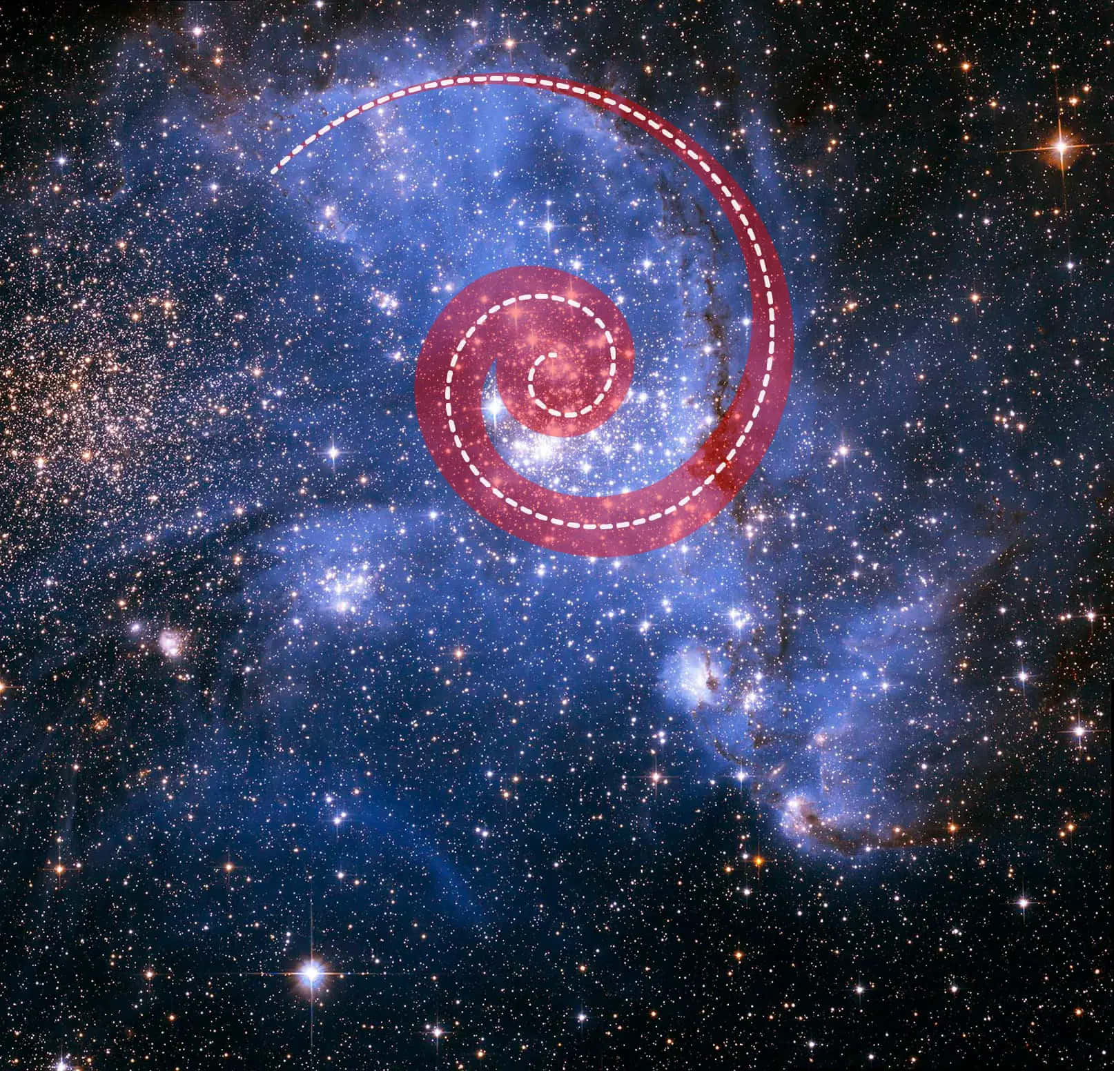 Spiralende stjerner Hubble-billeder Wallpapers