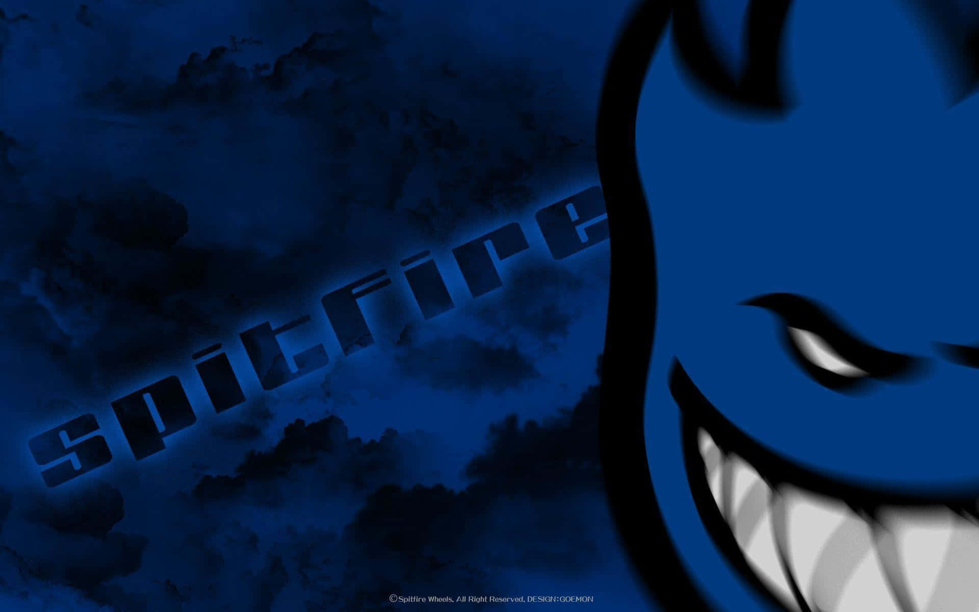 Spitfire Skate Blå Æstetik Wallpapers