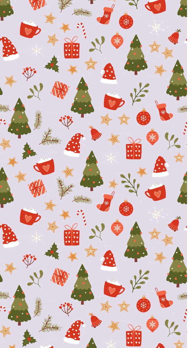 Spred glæden i juletiden med en festlig rød jul! Wallpapers