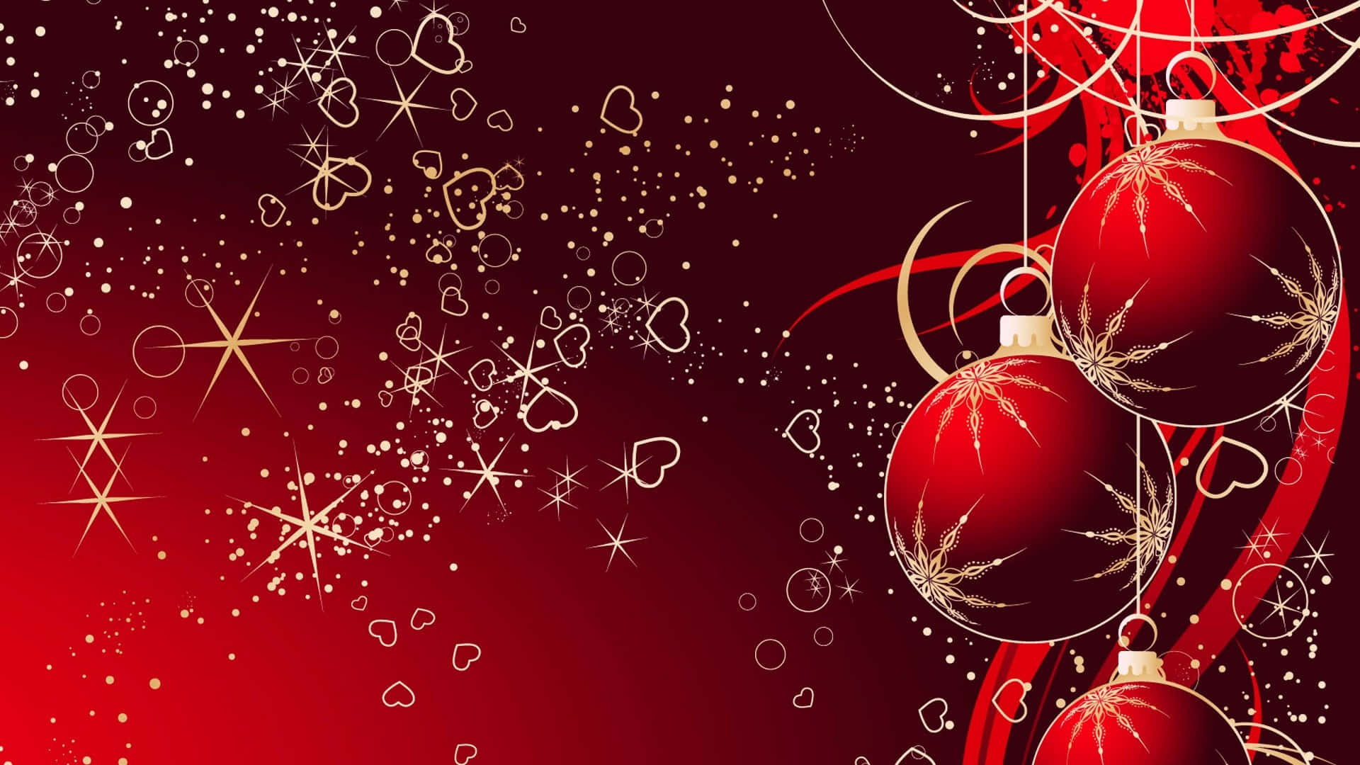 Spred glæden i juletiden med en rød jul. Wallpapers