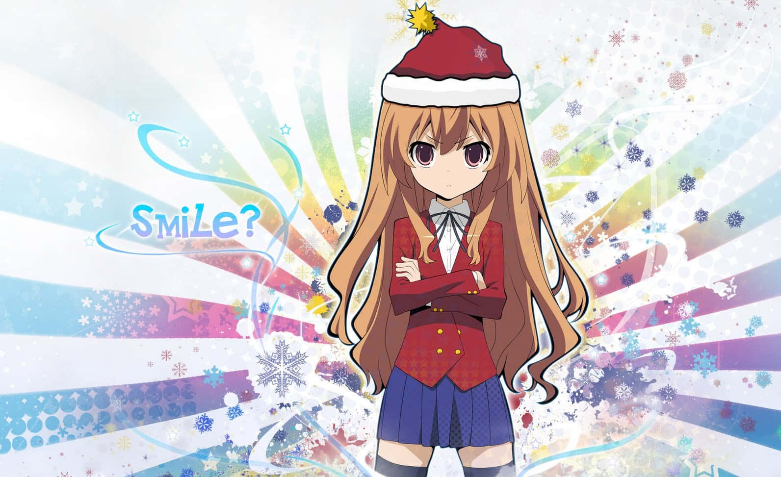 Spred julestemning med denne festlige anime-julscene! Wallpapers