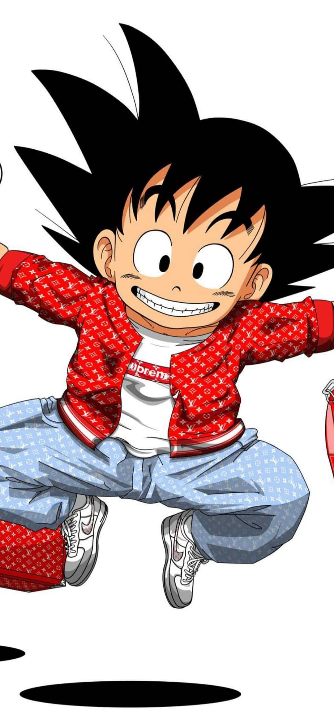 Springende sød Goku Supreme Wallpapers