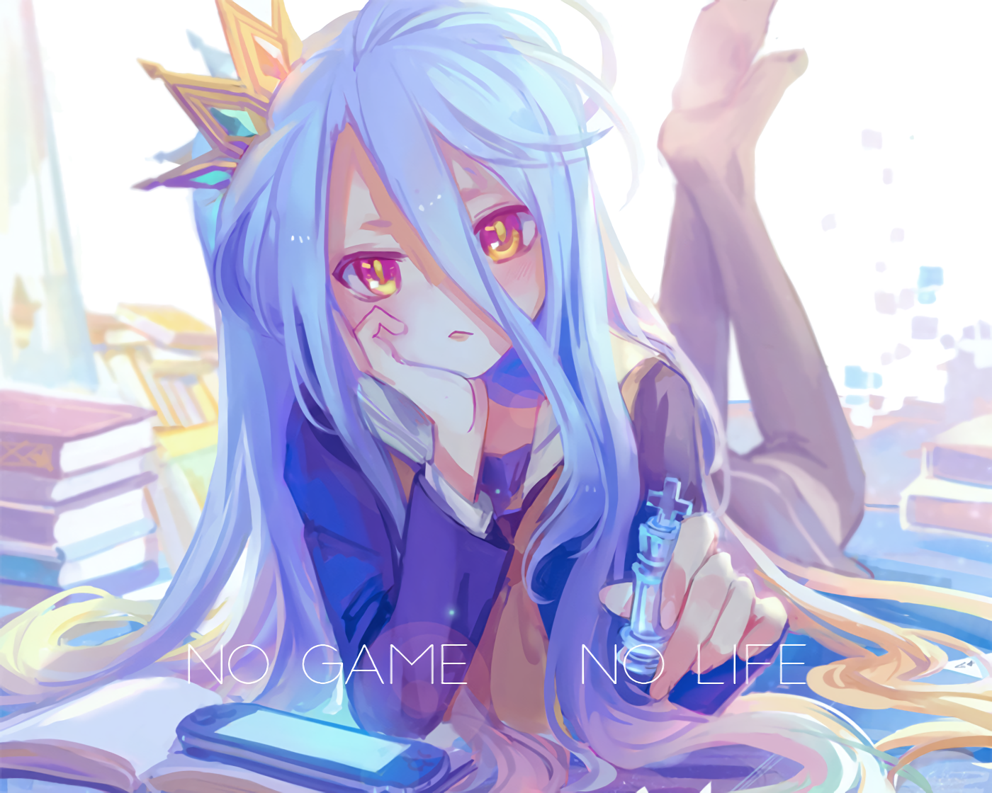 Søskendeprofeter erobrer en virtuel verden - No Game No Life Wallpapers
