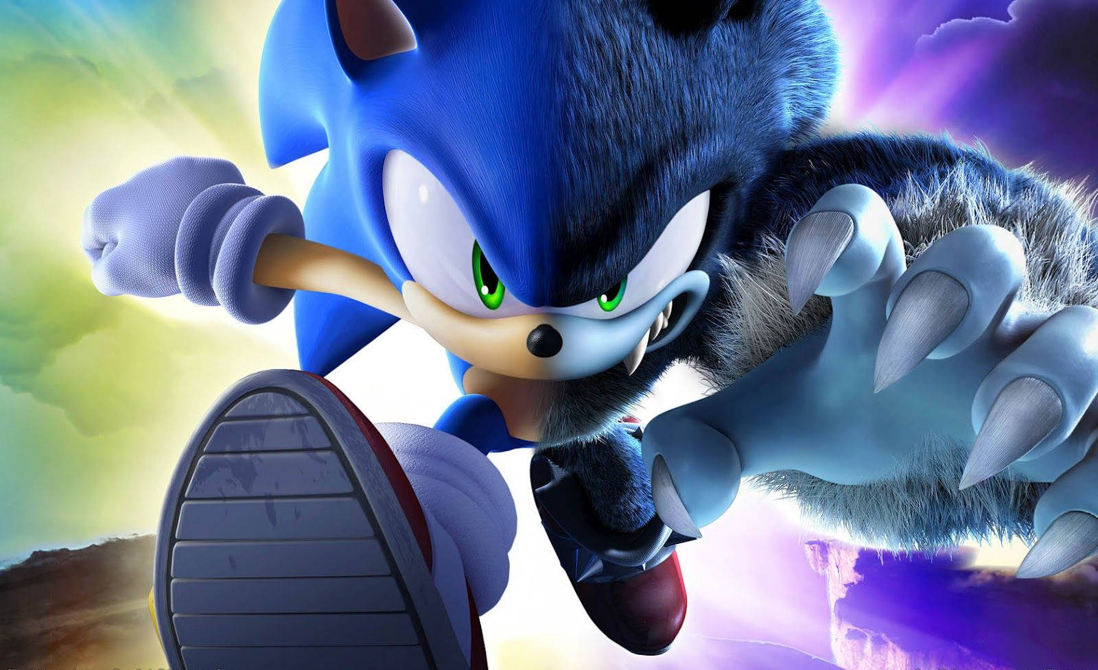 Sæt farten op med Sonic the Werehog Wallpapers