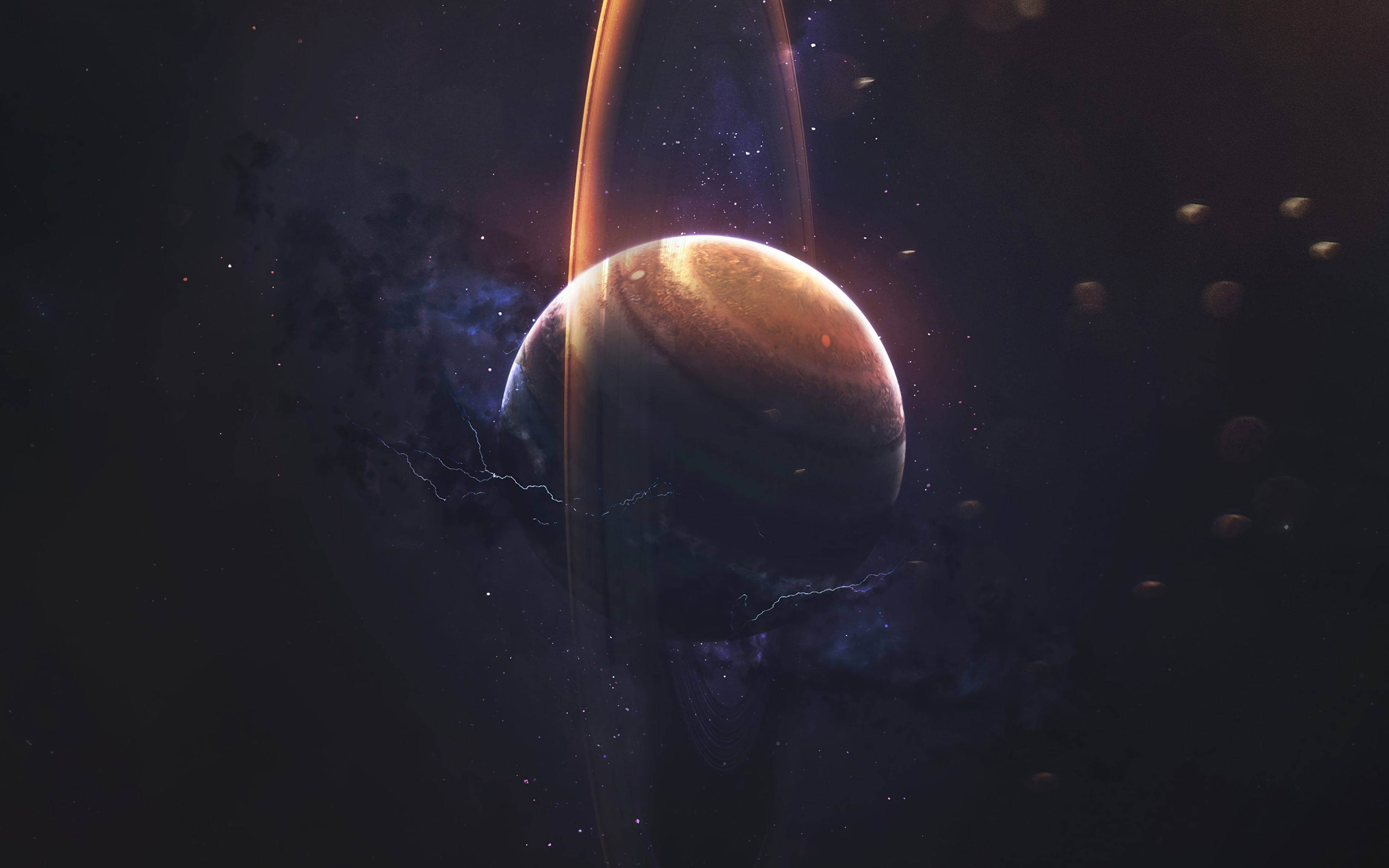 Stående Saturn 4K Wallpapers