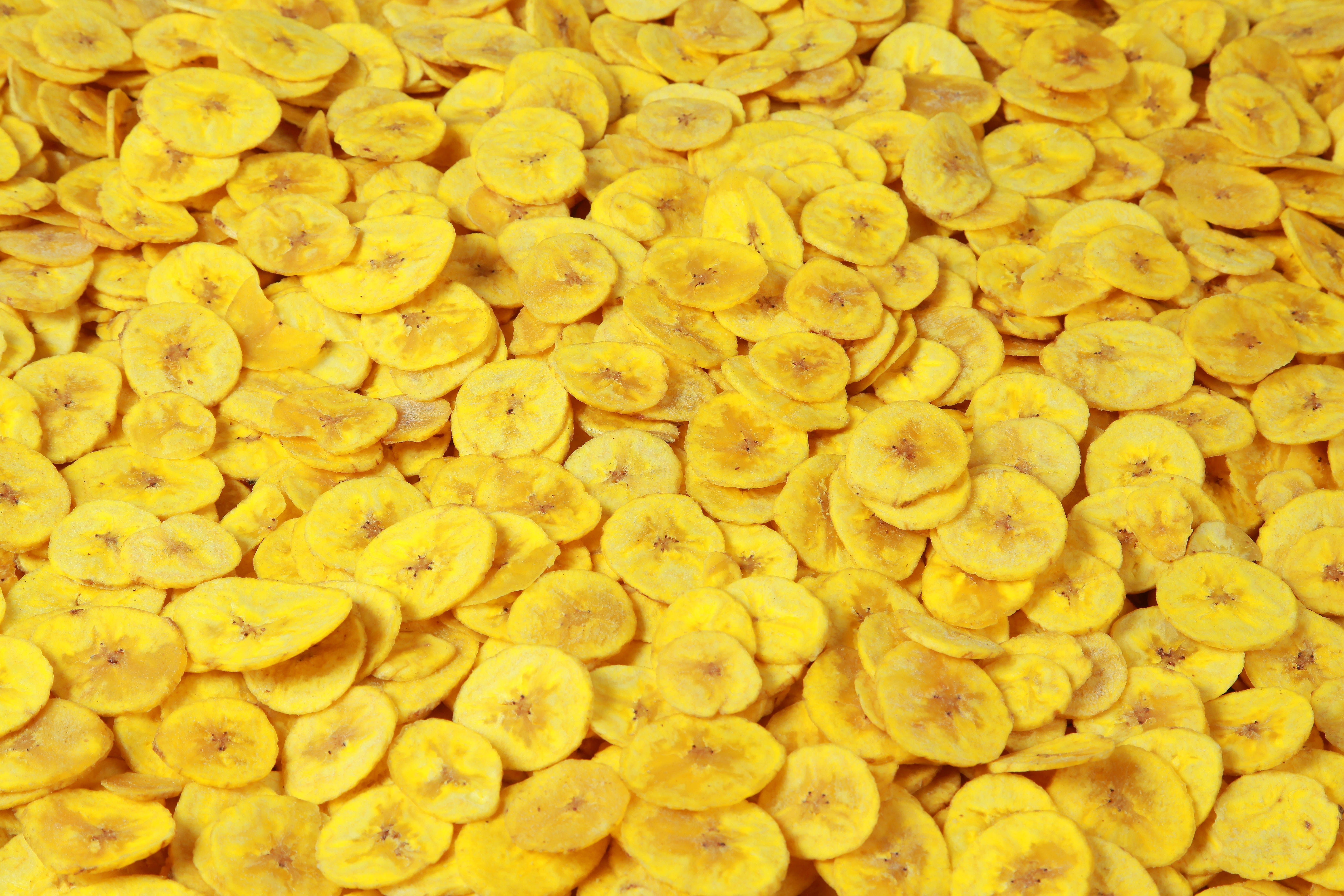 Stak af bananchips Wallpapers