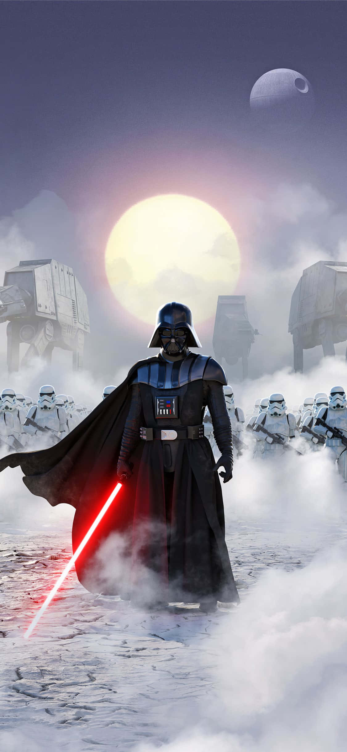 Star Wars Darth Vader og Stormtrooper-soldater baggrund Wallpapers