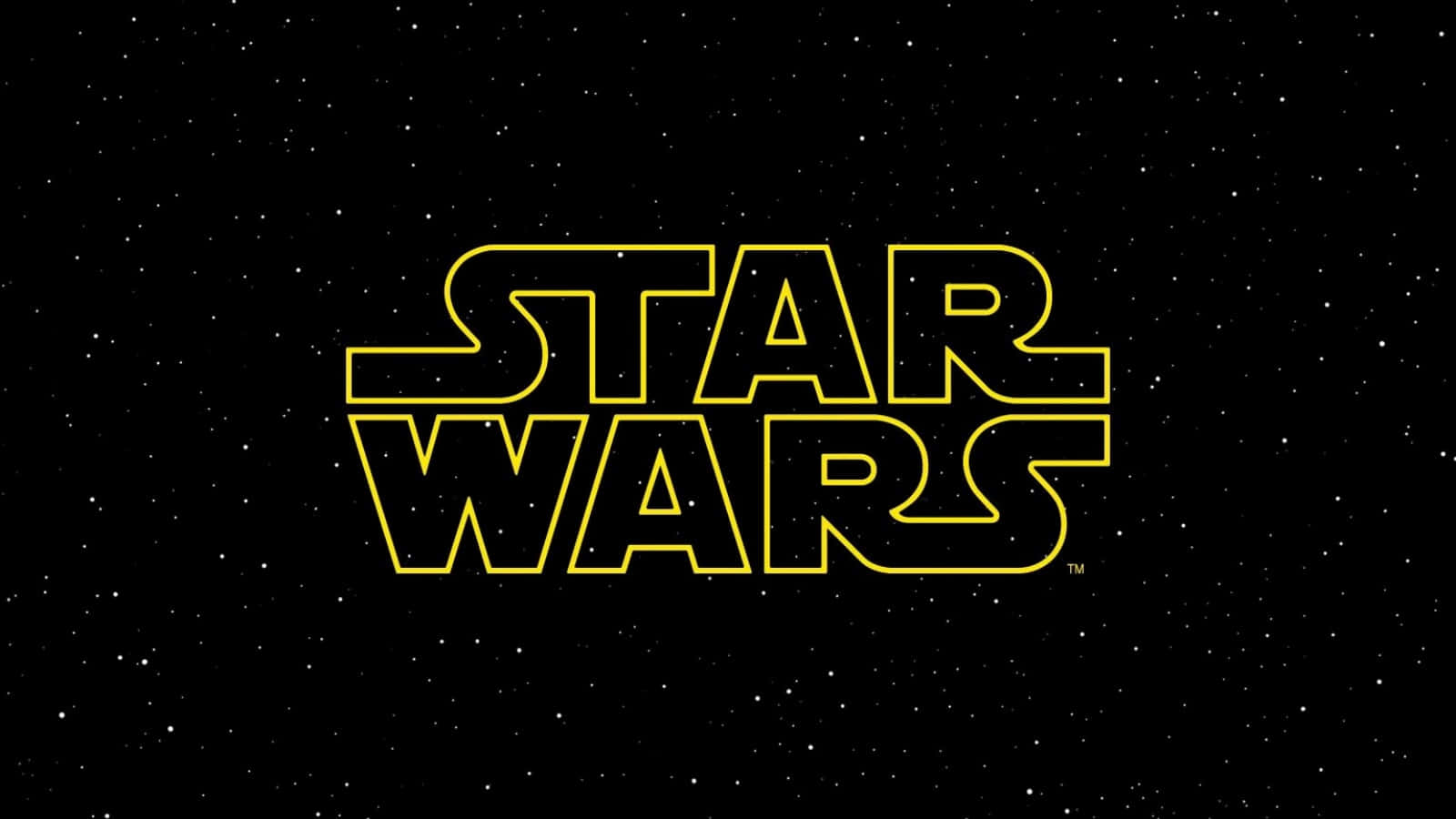 Star Wars-logo på stjernehimmel Wallpapers
