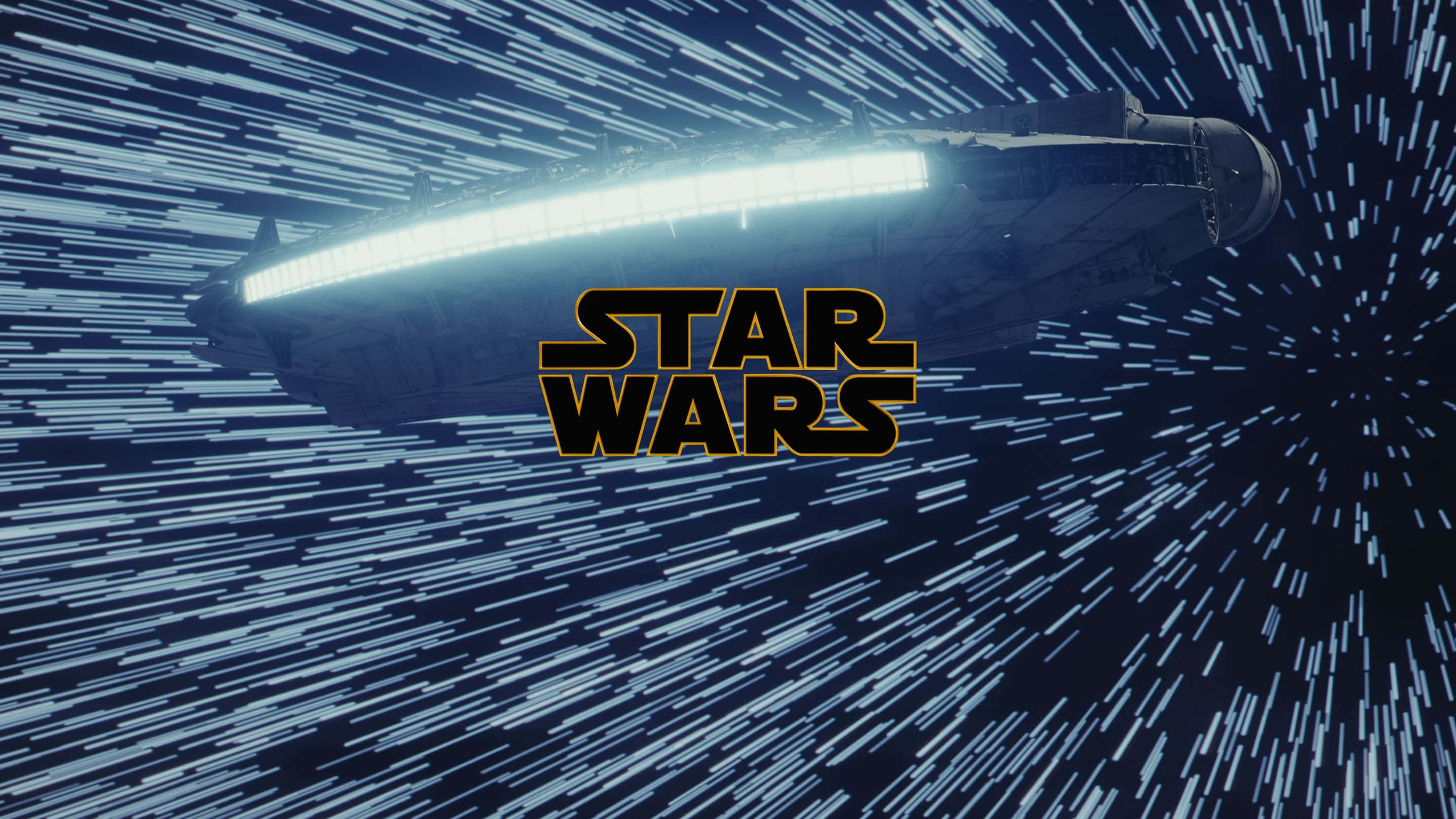 Star Wars Millennium Falcon i rummet Wallpapers