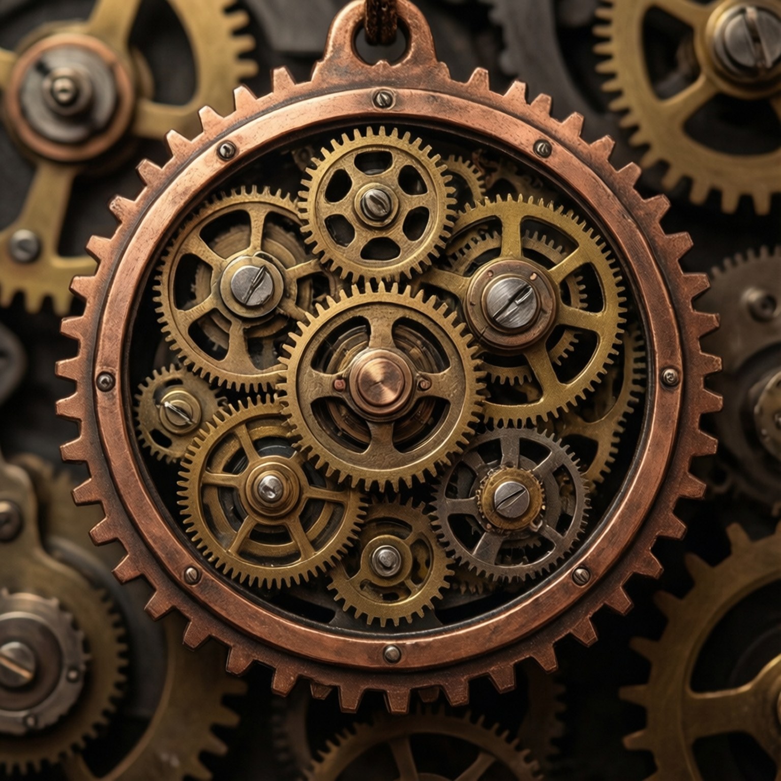 Steampunk Tillidsgear Mærke Wallpapers