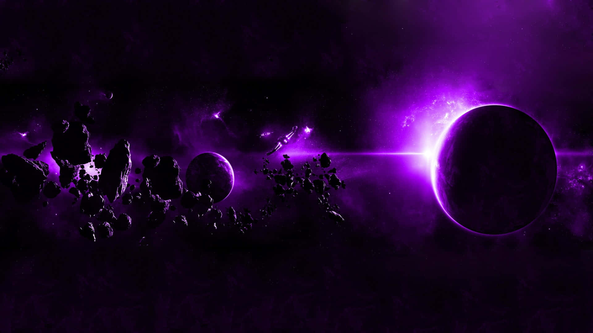 Stemningsfuld mørk lilla æstetik med et strejf af mystik Wallpapers