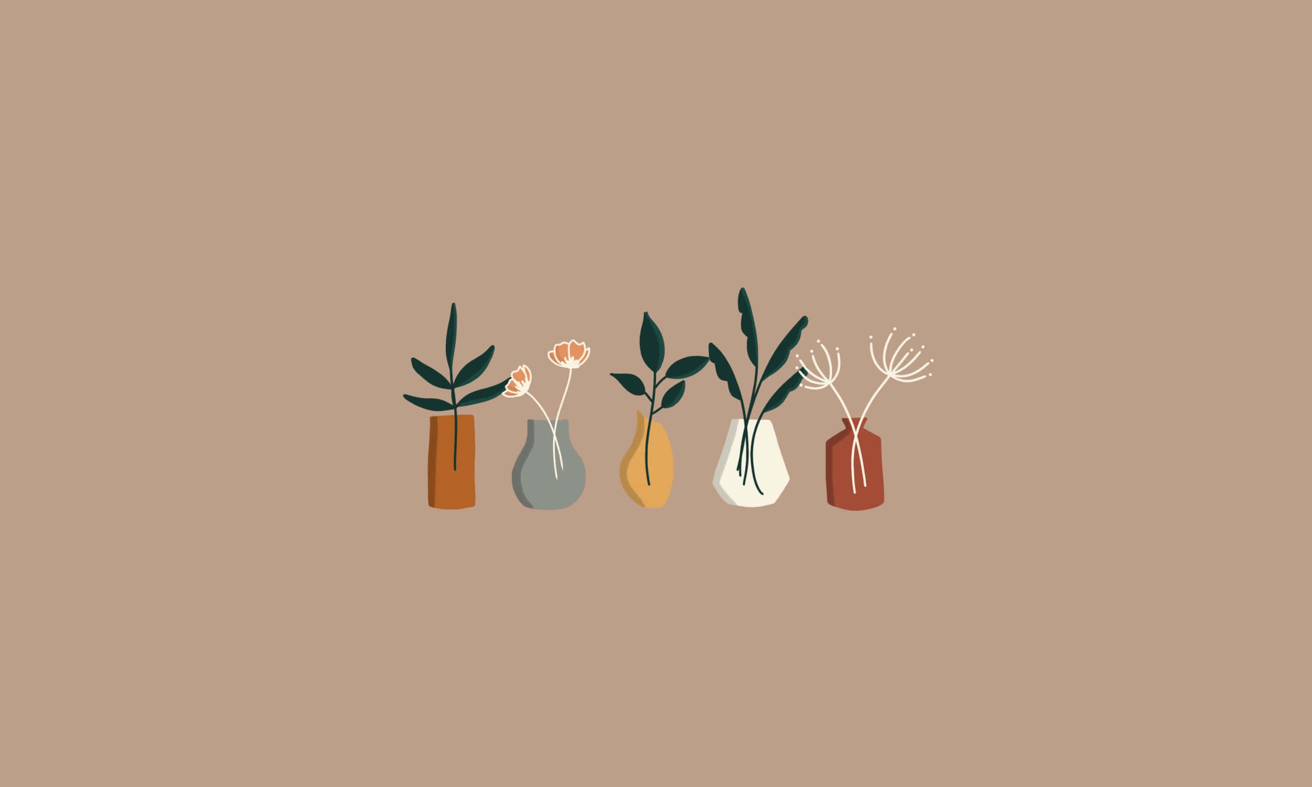 Æstetisk beige baggrund til fredelige, elegante vibes Wallpapers