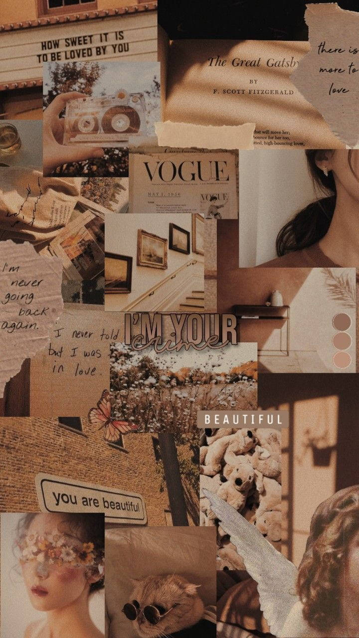 Æstetisk Brun Vogue Wallpapers