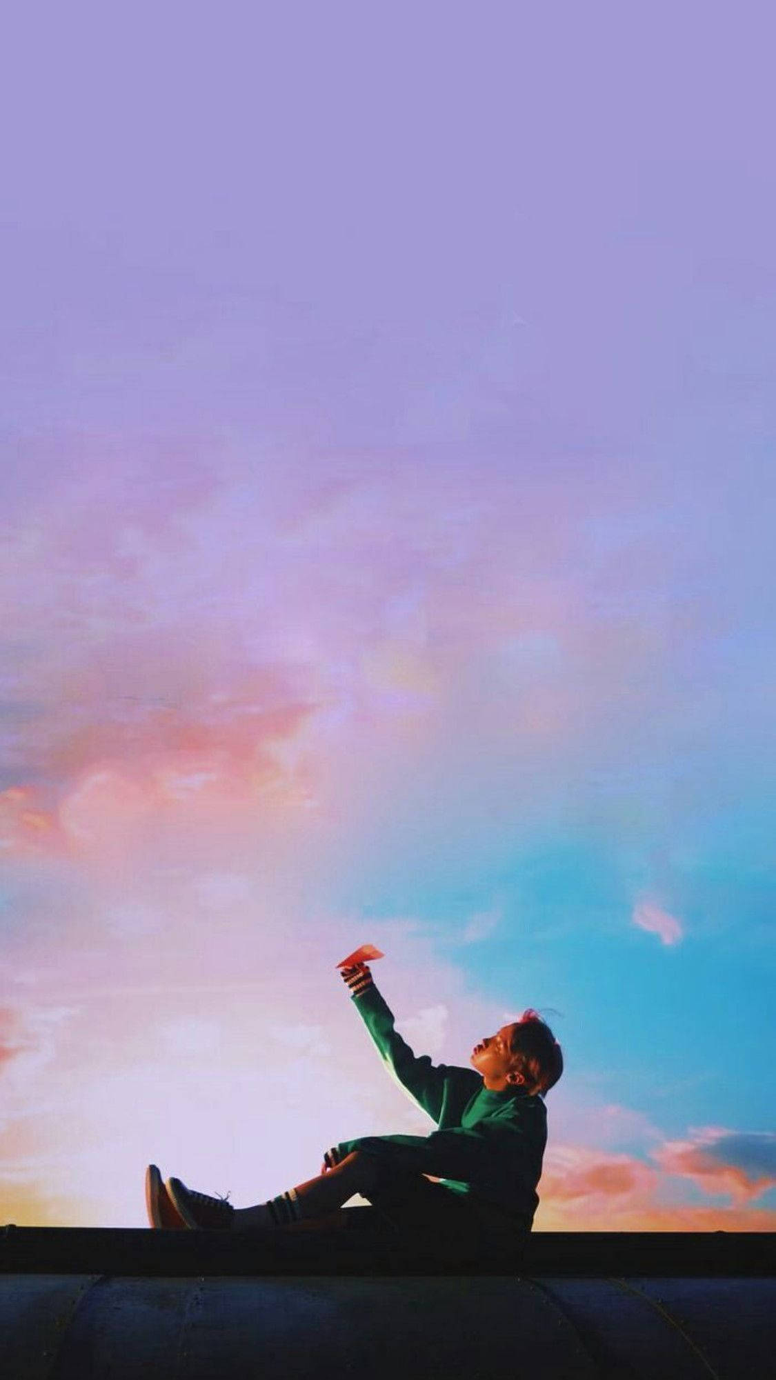 Æstetisk BTS J-hope papirflyver Wallpapers