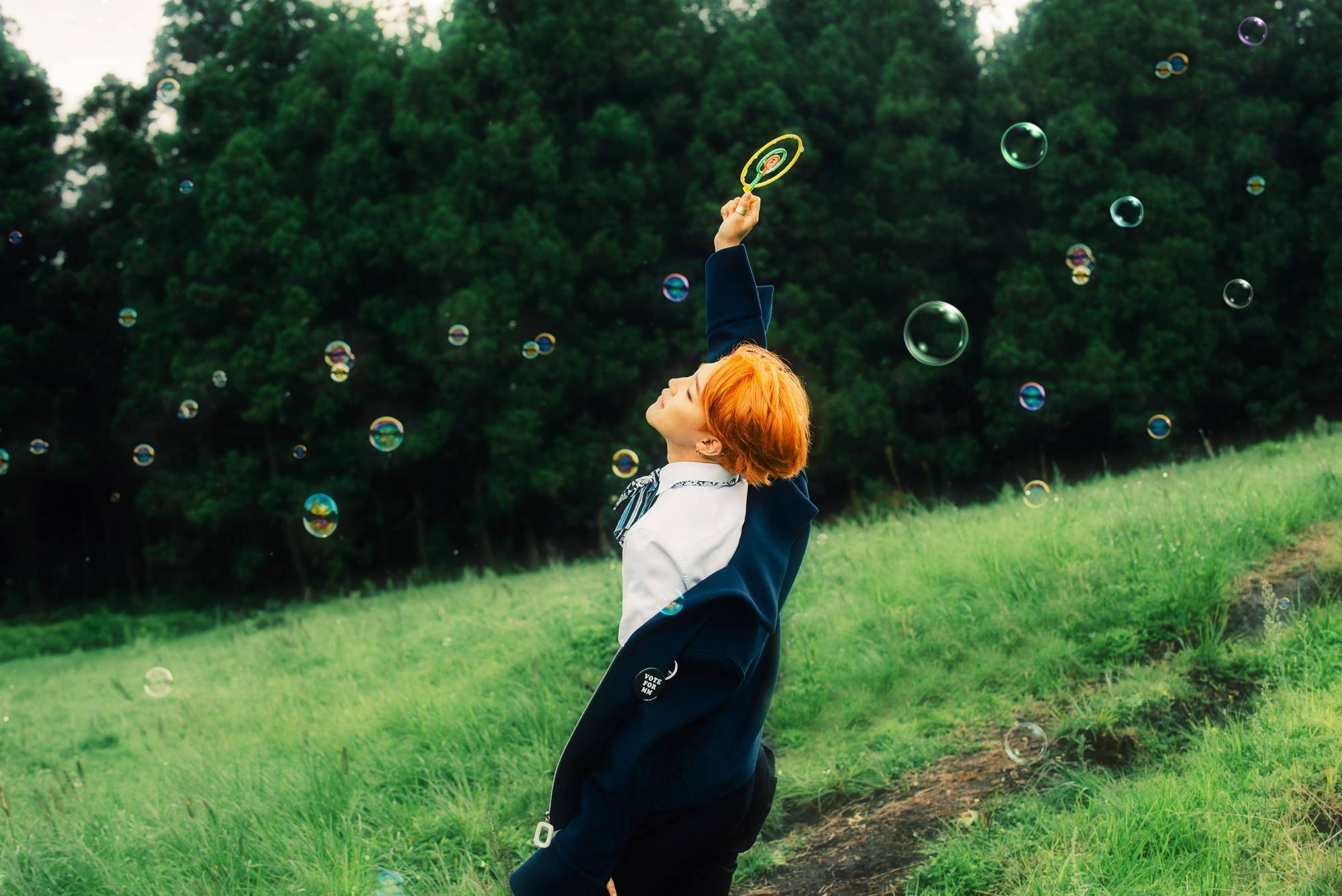 Æstetisk BTS Jimin nyder bobler Wallpapers