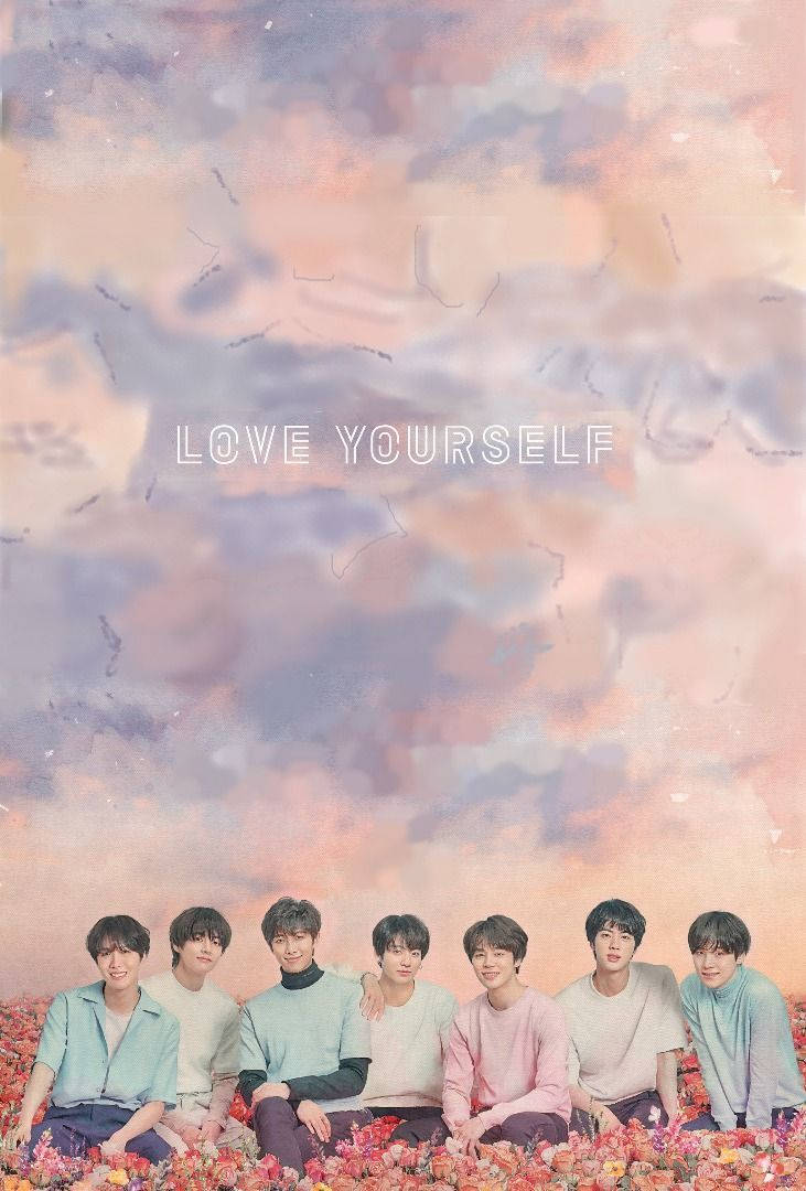 Æstetisk BTS seng af roser Wallpapers