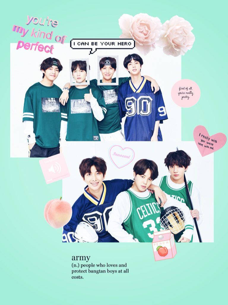 Æstetisk BTS VSCO Collage Wallpapers