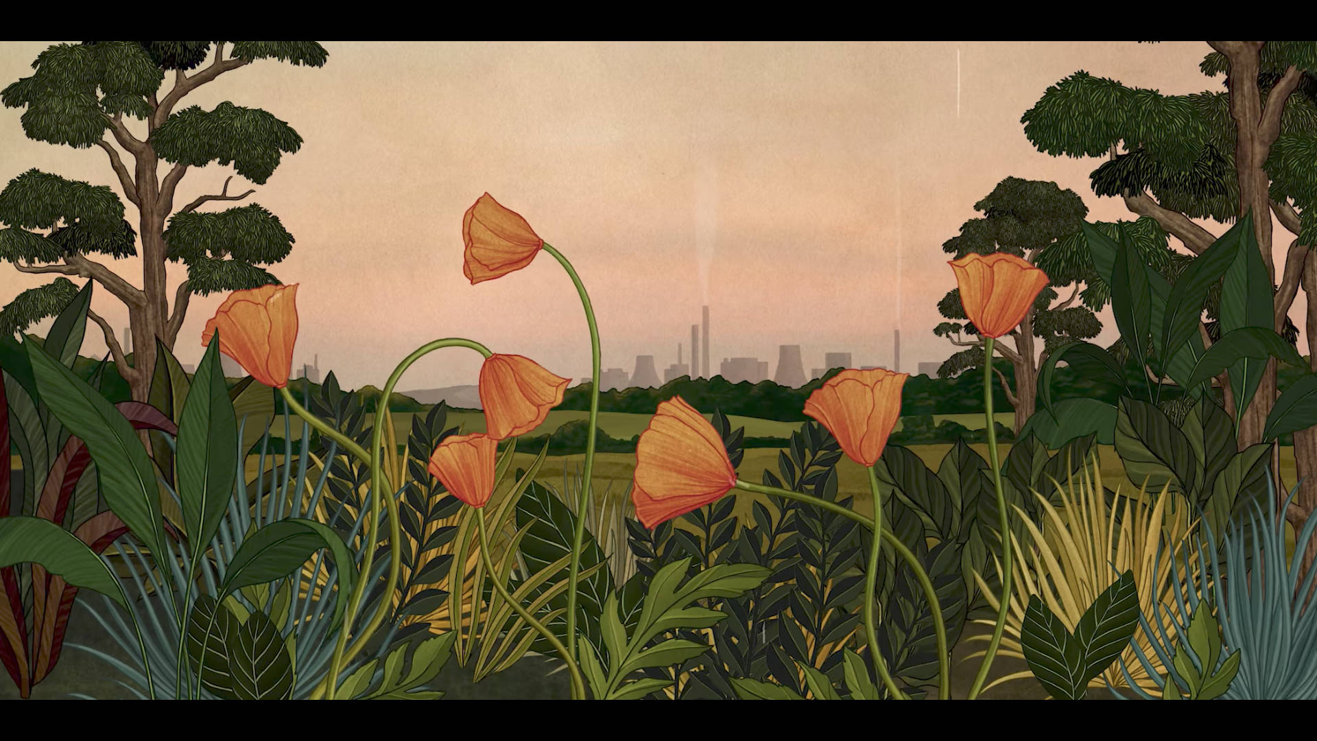 Æstetisk kunstfortælling om blomster Wallpapers