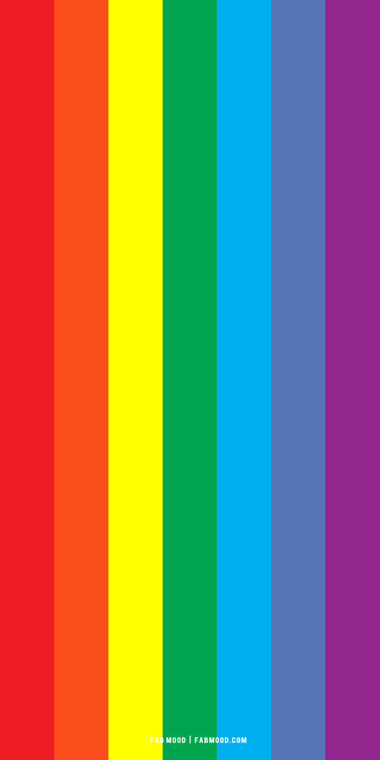 Æstetisk LGBT regnbuestribet Wallpapers