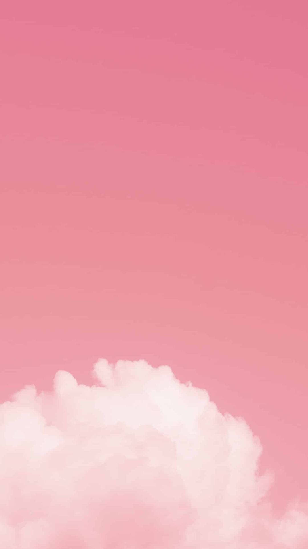 Æstetisk lyserød himmel med en sky Wallpapers