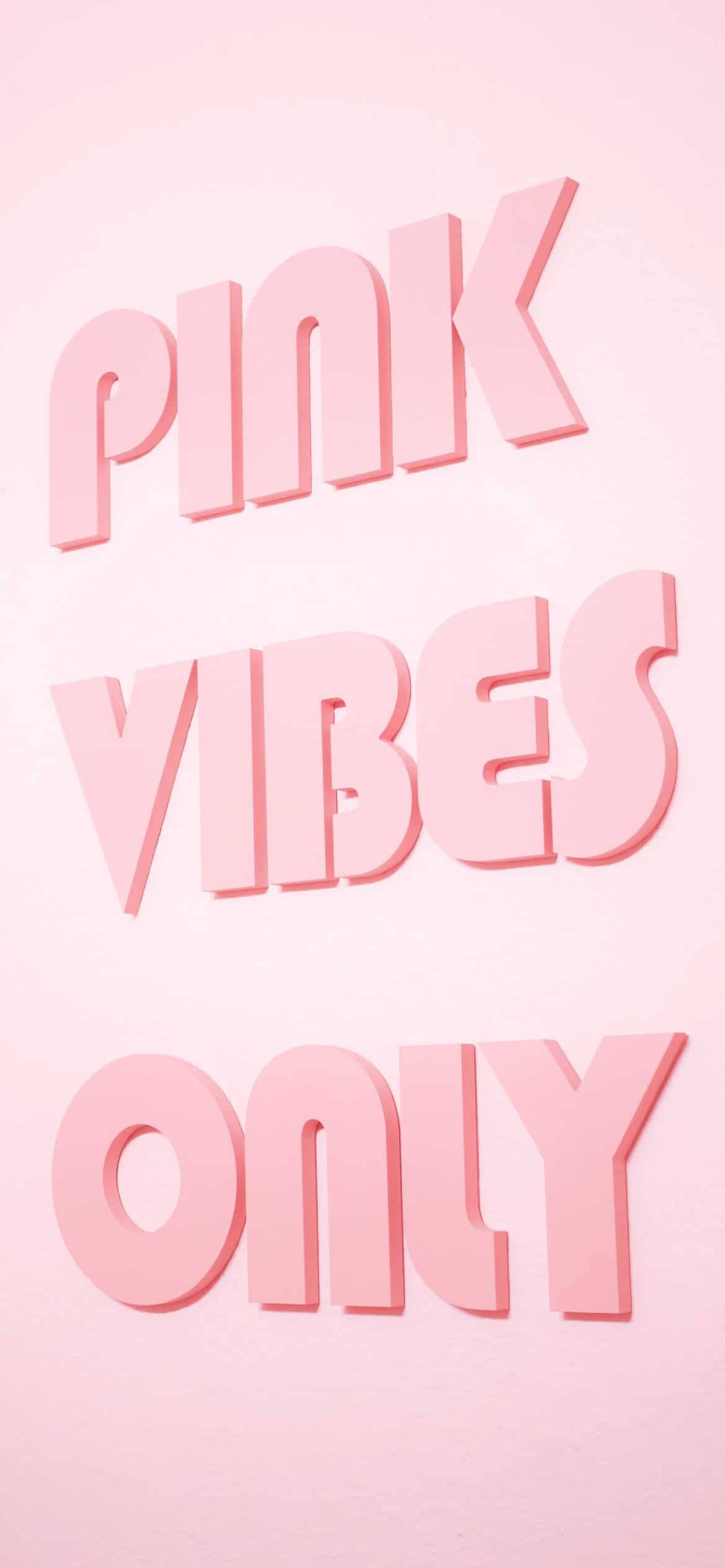 Æstetisk piget pink vibes only Wallpapers