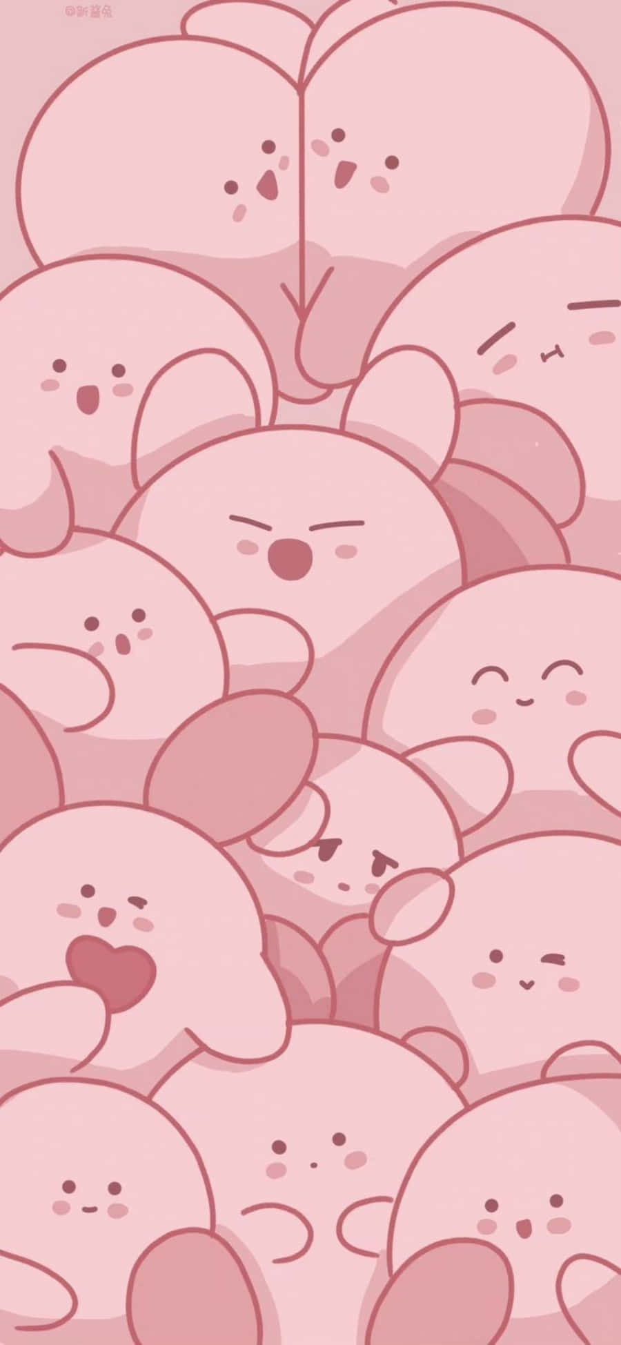 Æstetisk pink kawaii Kirby Wallpapers