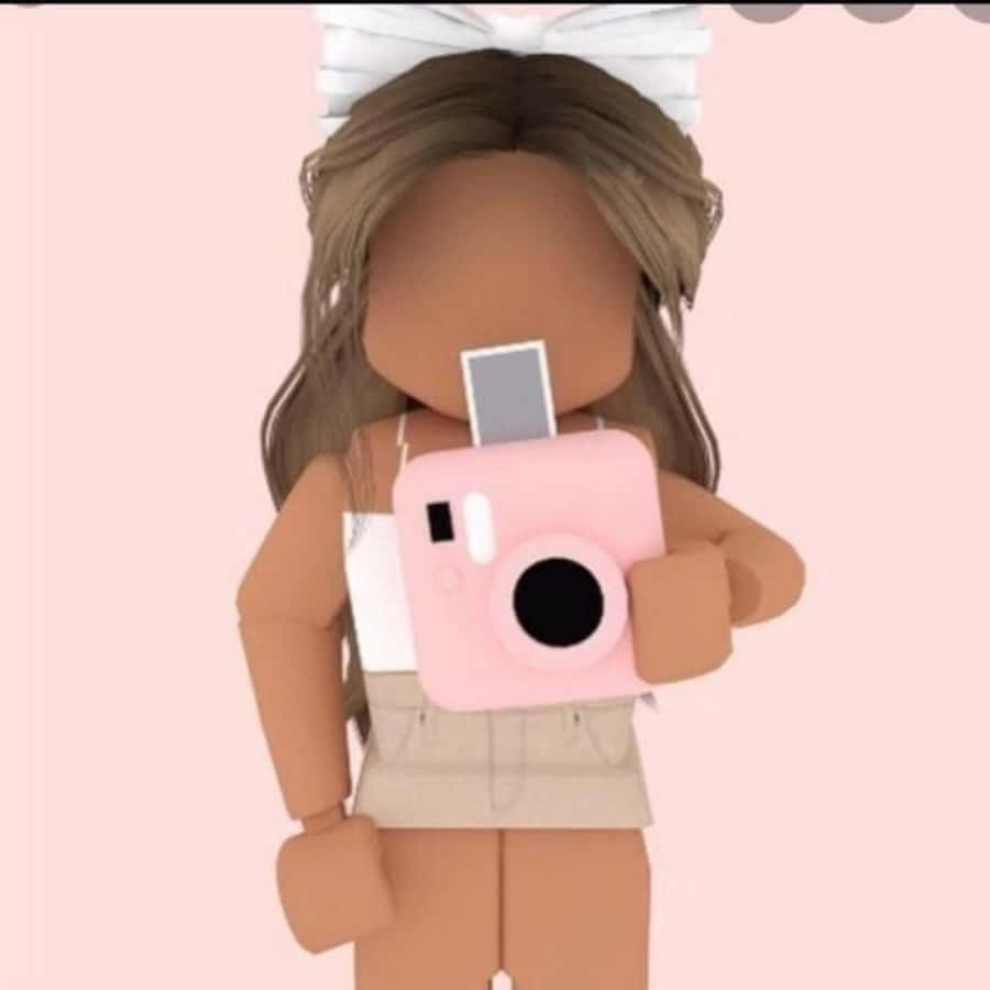 Æstetisk Roblox-avatar med farverig makeover Wallpapers