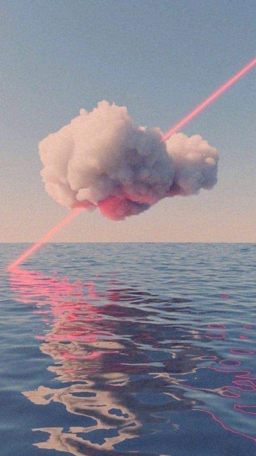 Æstetisk sky og roligt vand Wallpapers