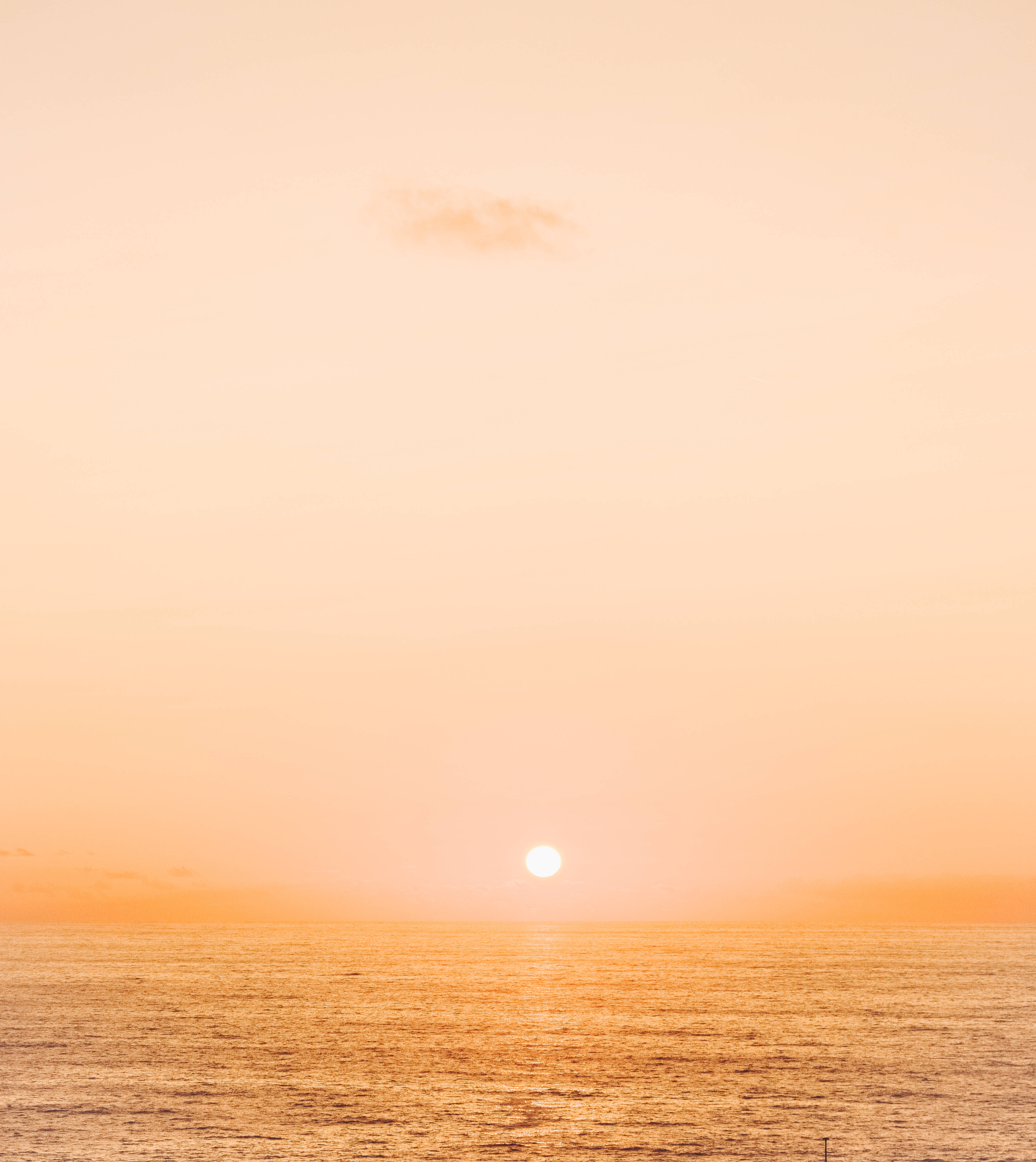 Æstetisk solnedgang i beige Wallpapers