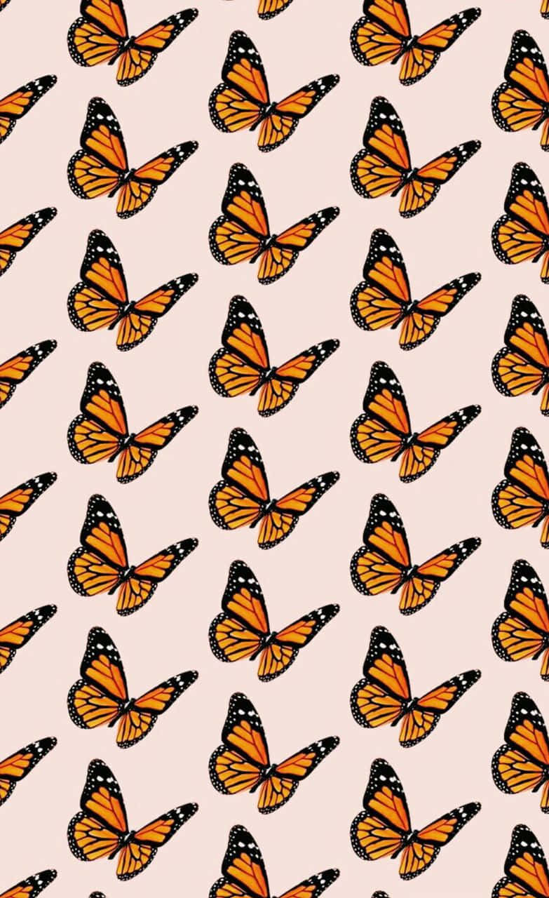 Æstetisk Sommerfuglebaggrund Wallpapers