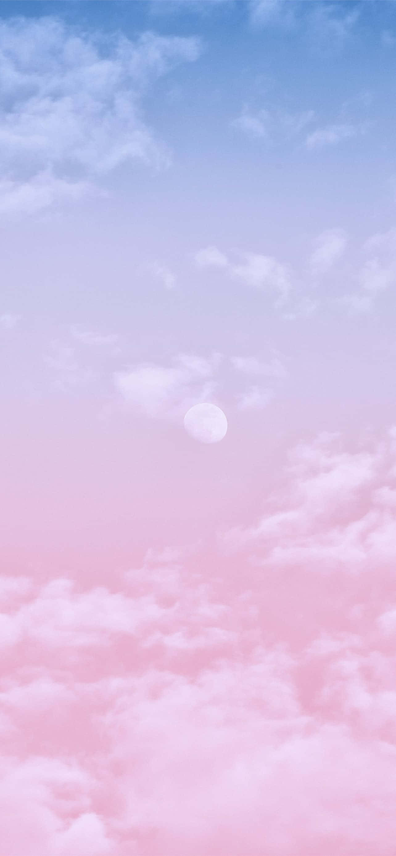 Æstetisk startskærm blå pink himmel Wallpapers