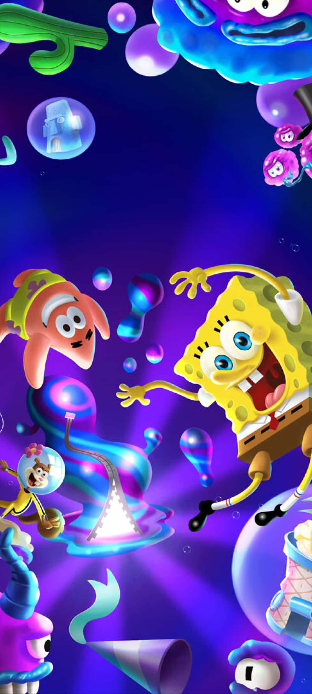 Æstetisk SvampeBob og Sandy Wallpapers