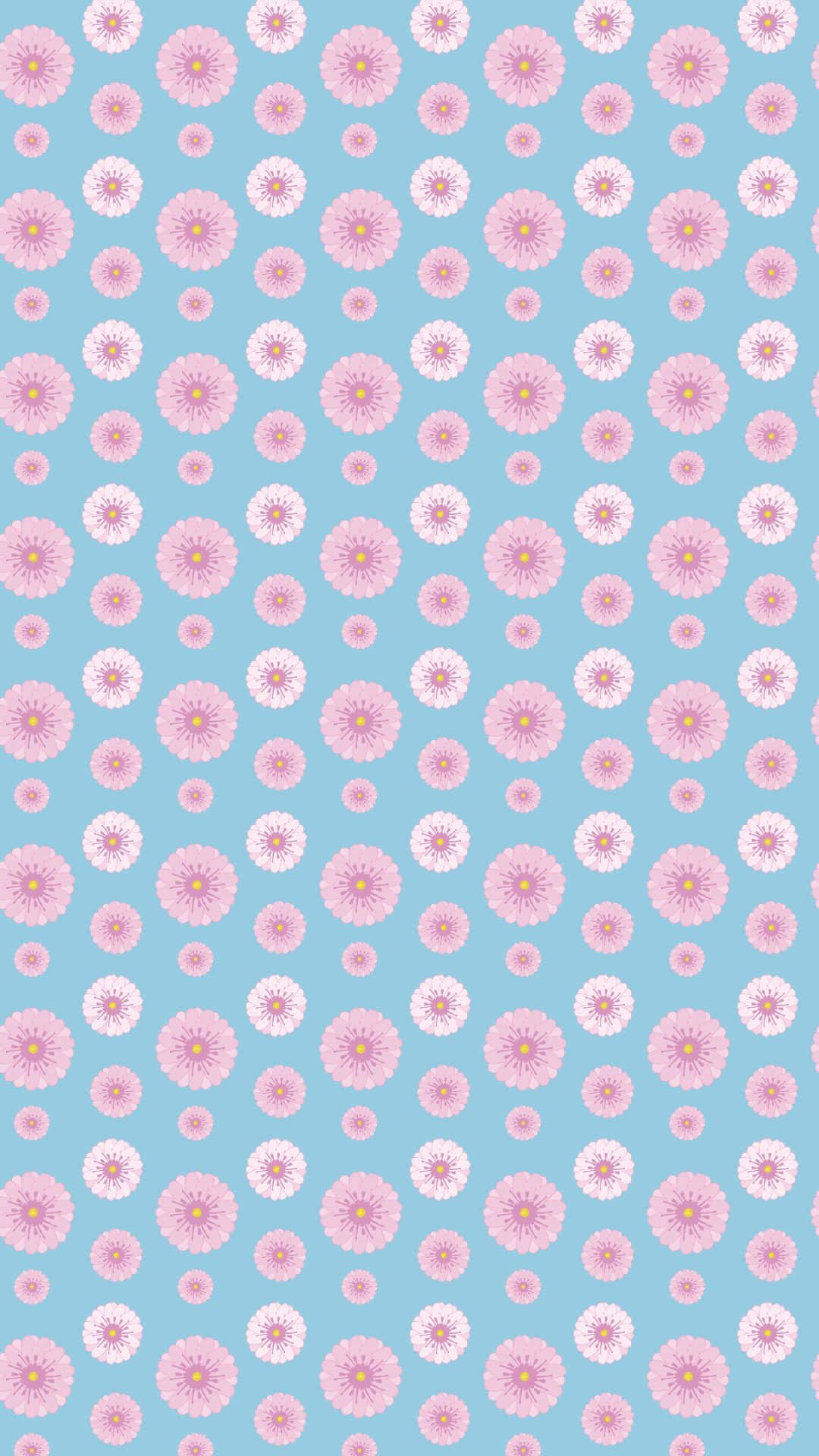 Æstetisk VSCO-blomstermønsterbaggrund Wallpapers