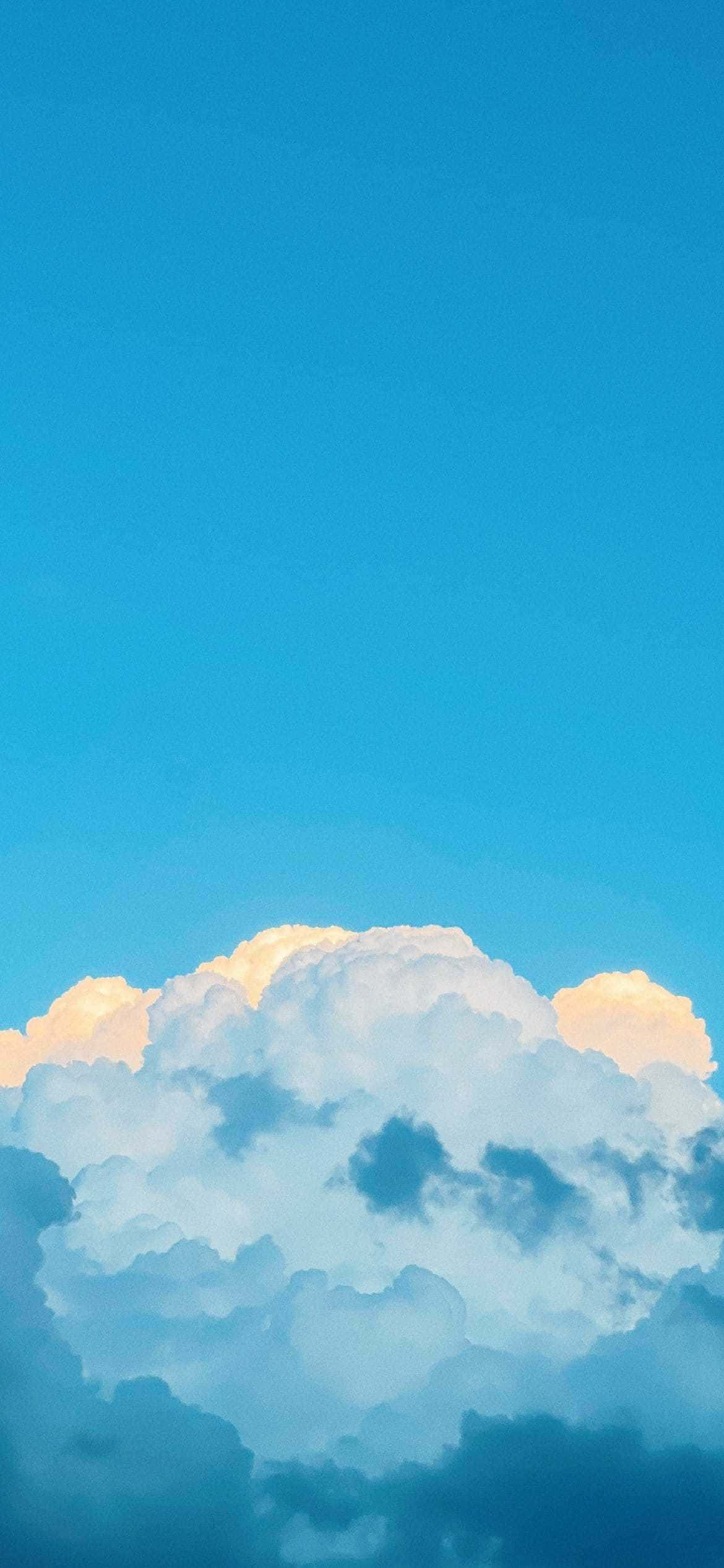 Æstetiske blå skyer billeder Wallpapers