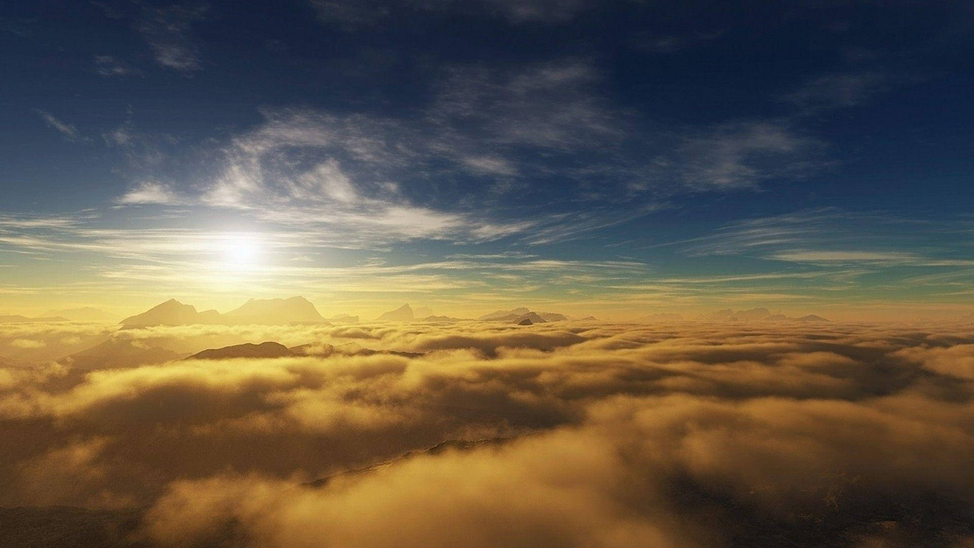 Æstetiske gule skyer Wallpapers