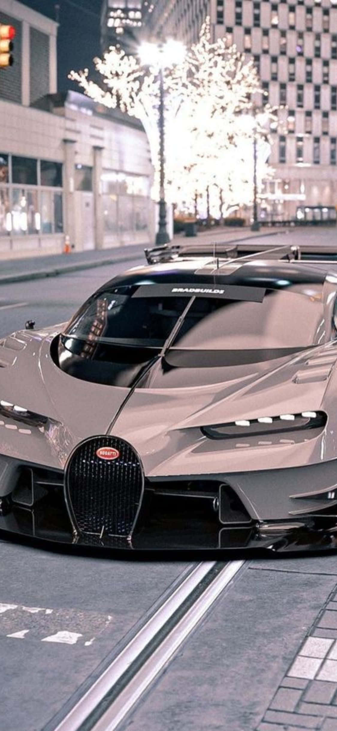 Stilen og hastigheden af iPhone Xs og Bugatti er uforlignelige Wallpapers